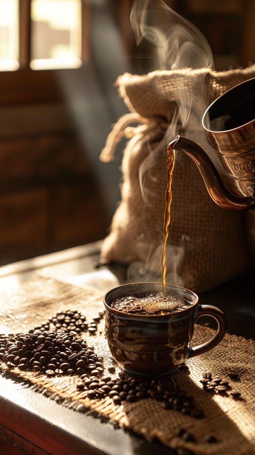 816x1456 Download Morning Coffee Pour Image, Hand, Pouring