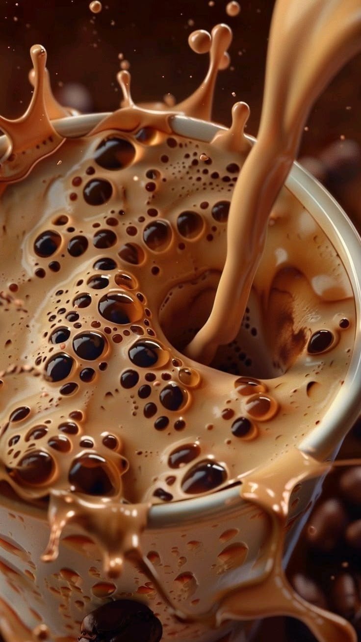 736x1308 Pouring coffe wallpaper. Pour coffee photography, Best instant coffee, Quick coffee