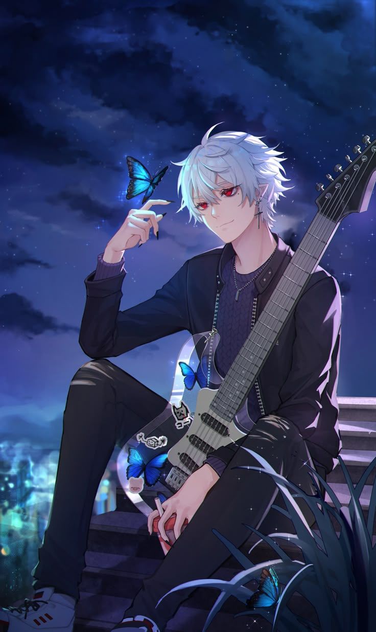 736x1236 Kuzuha nijisanji. Anime guitar wallpaper, Cool anime guys, Cute anime boy