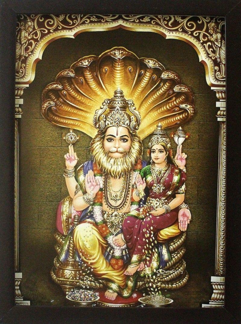 800x1075 Lakshmi Narasimha Wallpaper