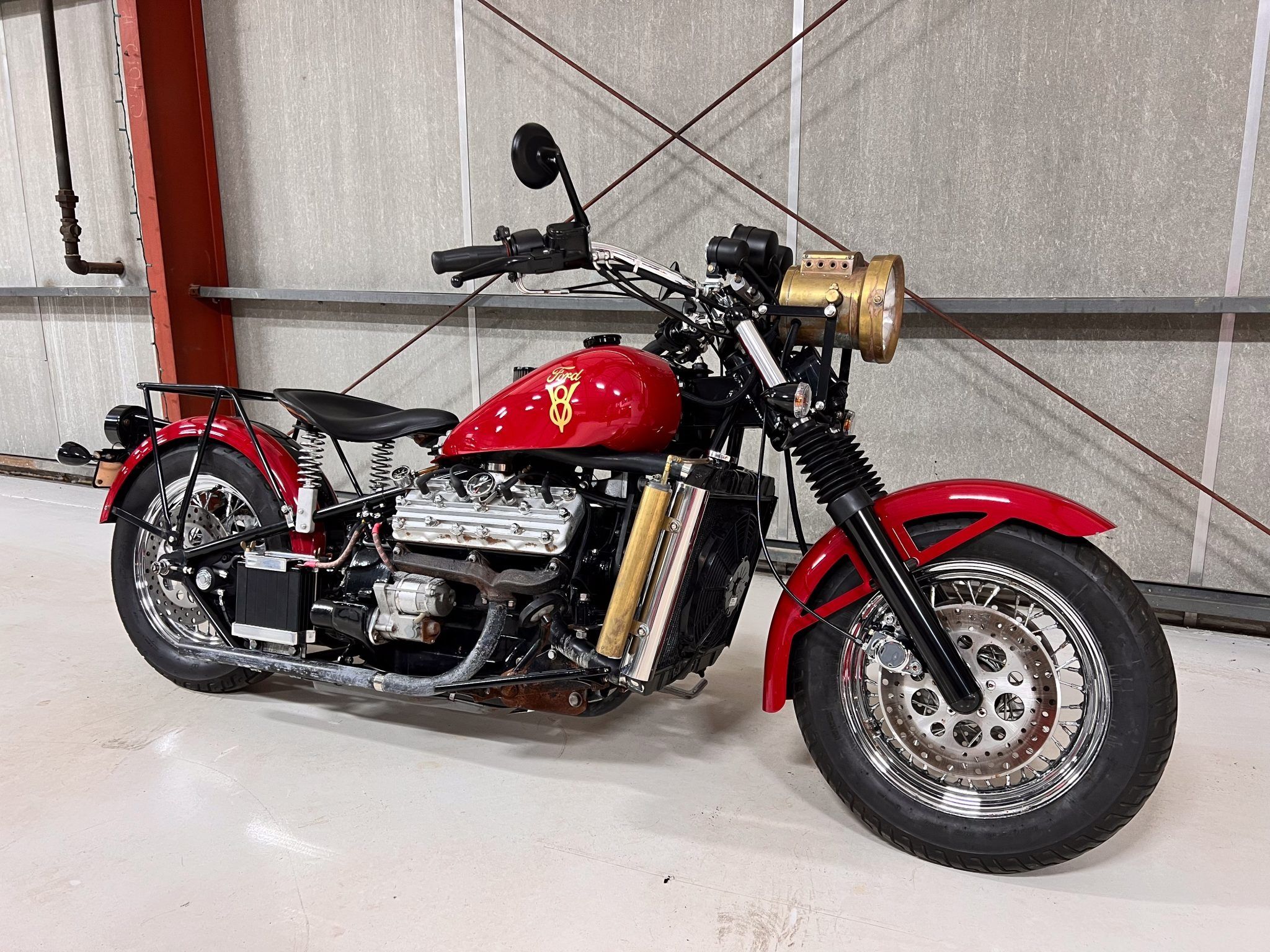 2048x1536 This 1930s Ford Flathead V8 Powered Motorcycle Is As Much Art As It Is A Dream Machine