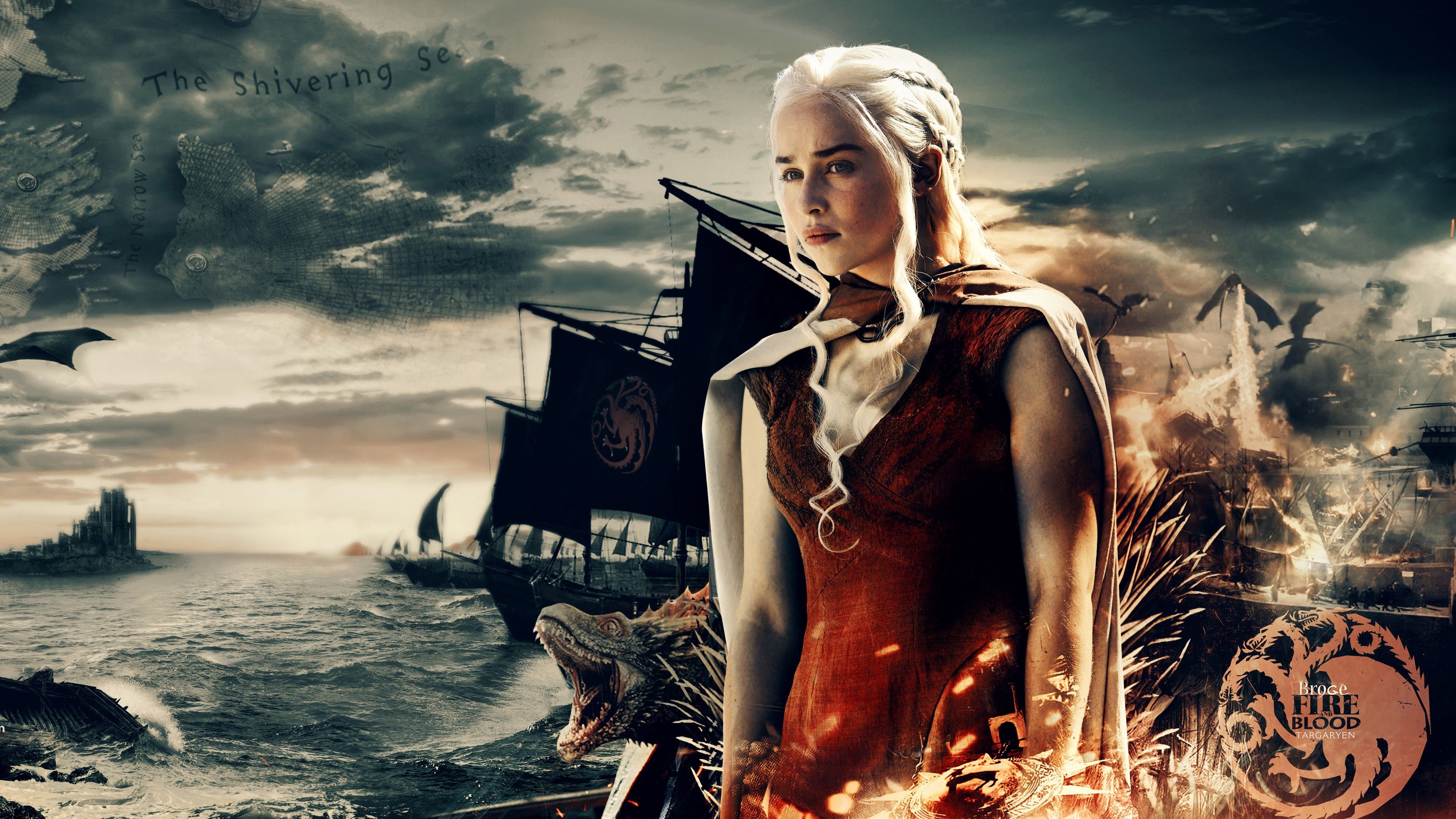3840x2160 Wallpaper Game of Thrones, A Song of Ice and Fire, TV series, Daenerys 3840x2160 UHD 4K Picture, Image