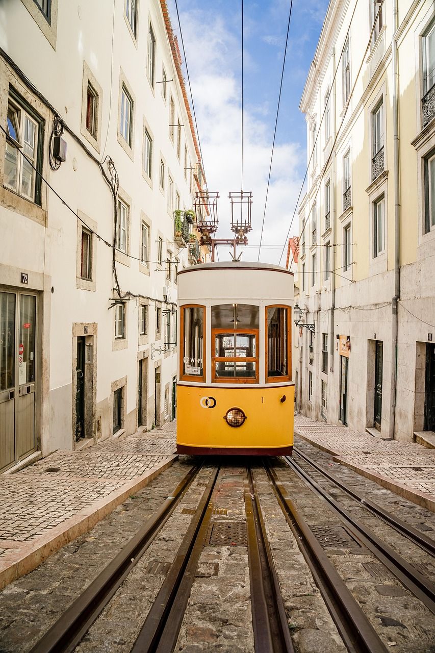 853x1280 Lisbon Tram Portugal Means Of