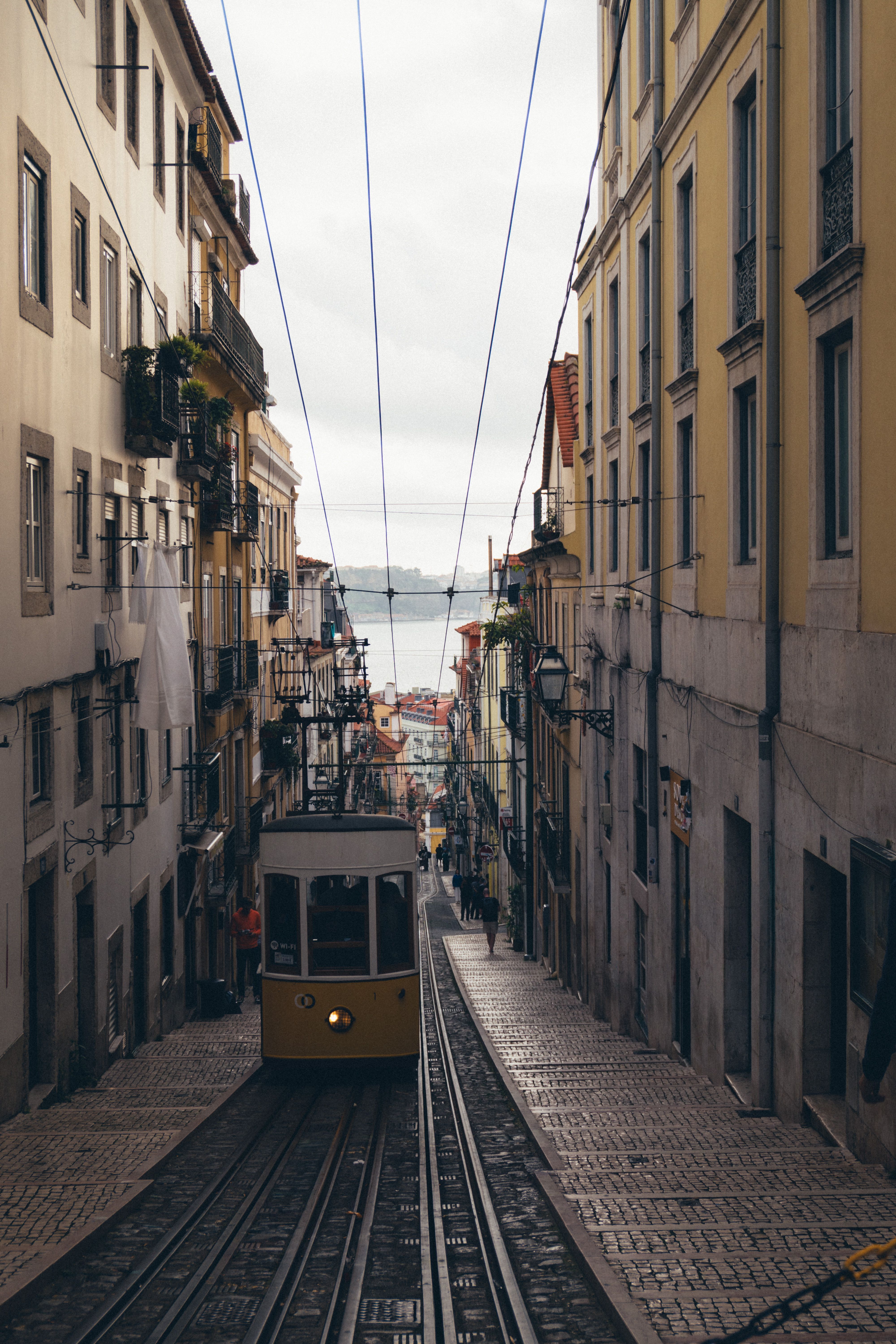 4000x6000 Tram in the Narrow City of Lisbon · Free