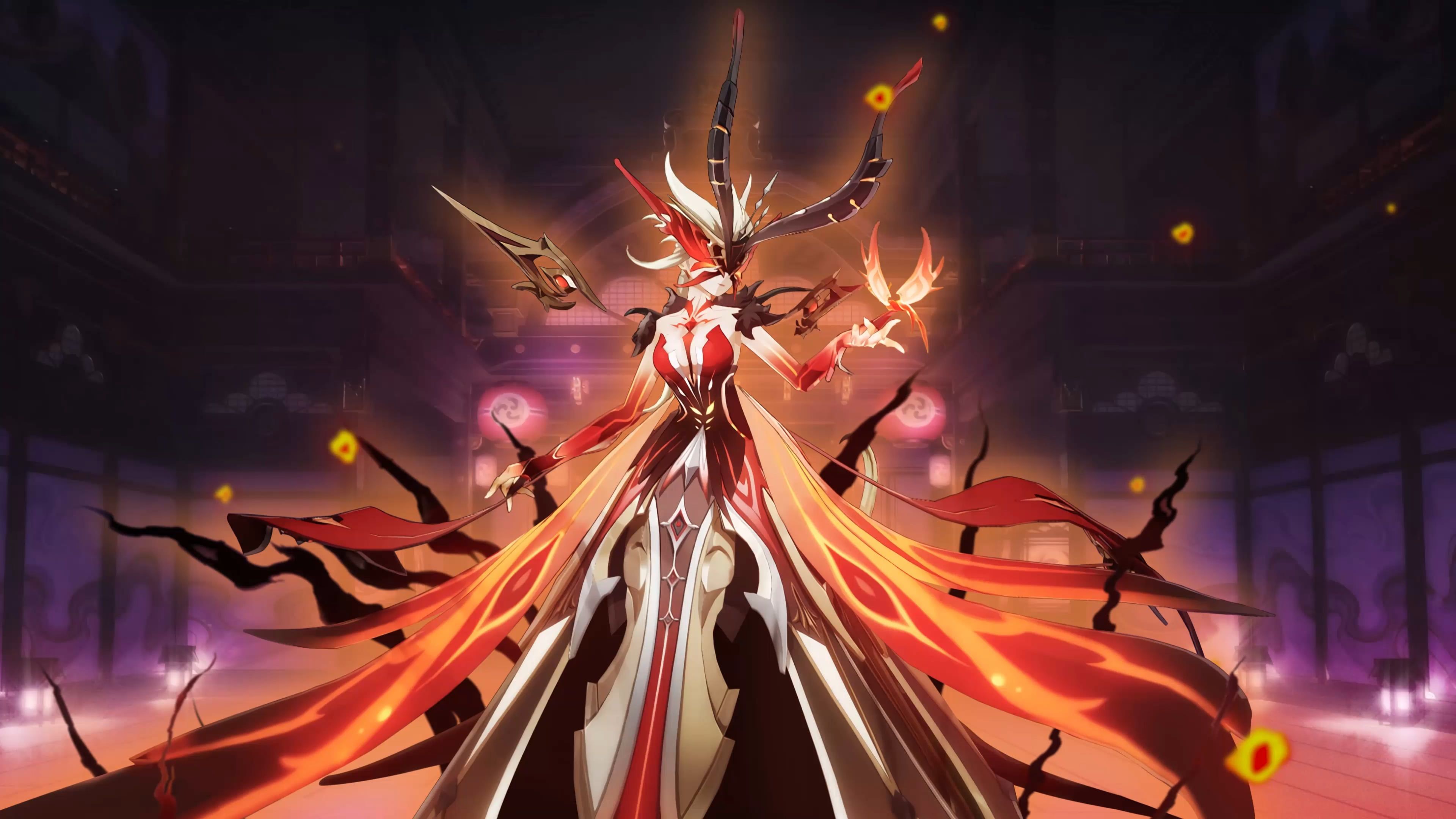 3840x2160 Since mihoyo did not animated it in the 2.1 preview page, I animated the Signora boss wallpaper