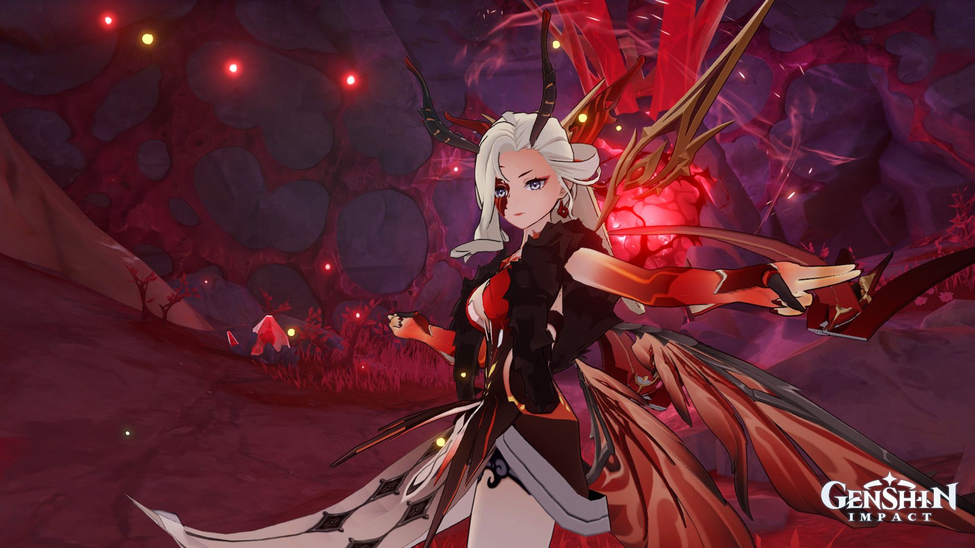 1920x1080 Undying Flame Signora Mod for Genshin Impact