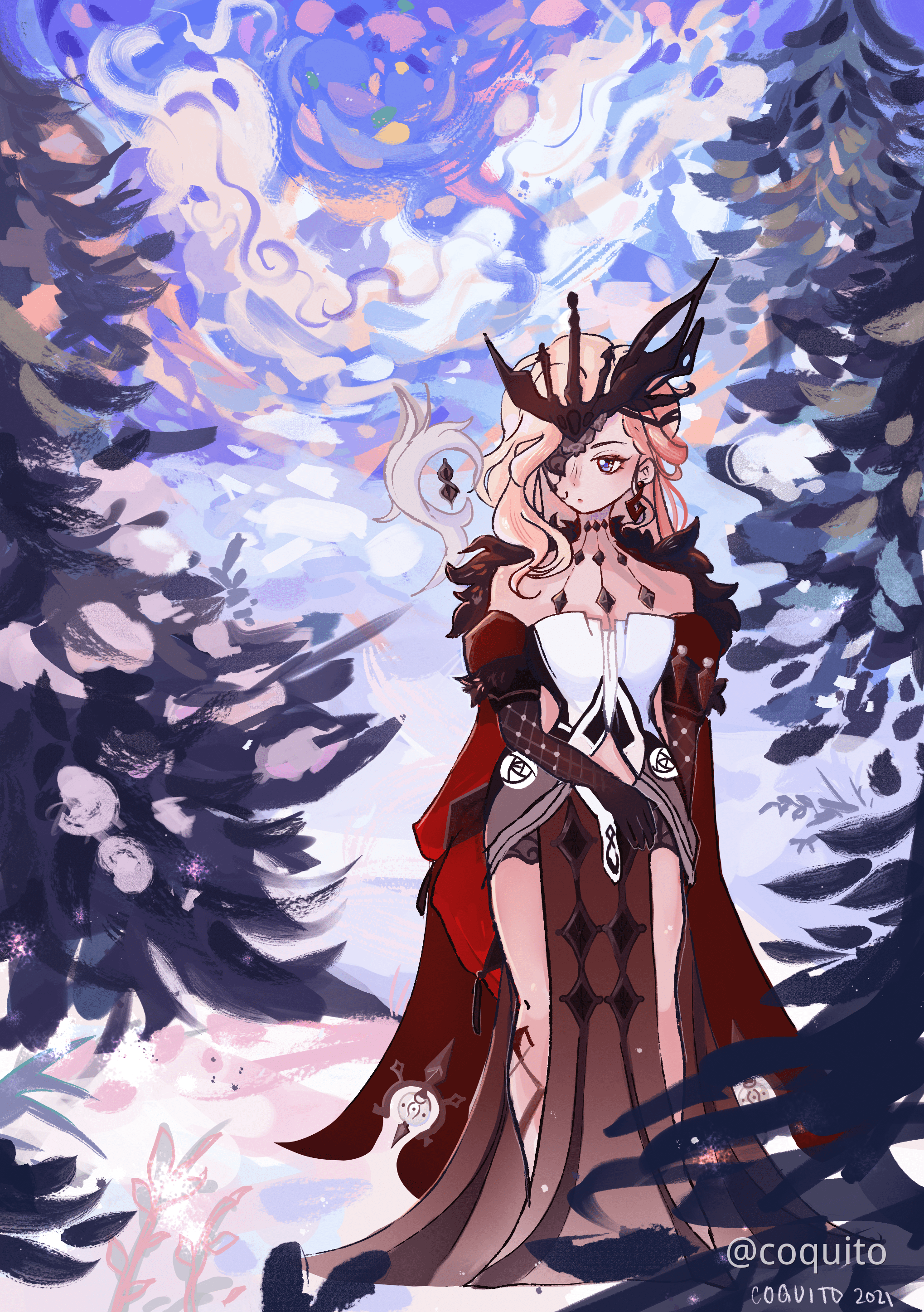 2039x2894 La Signora Genshin Impact