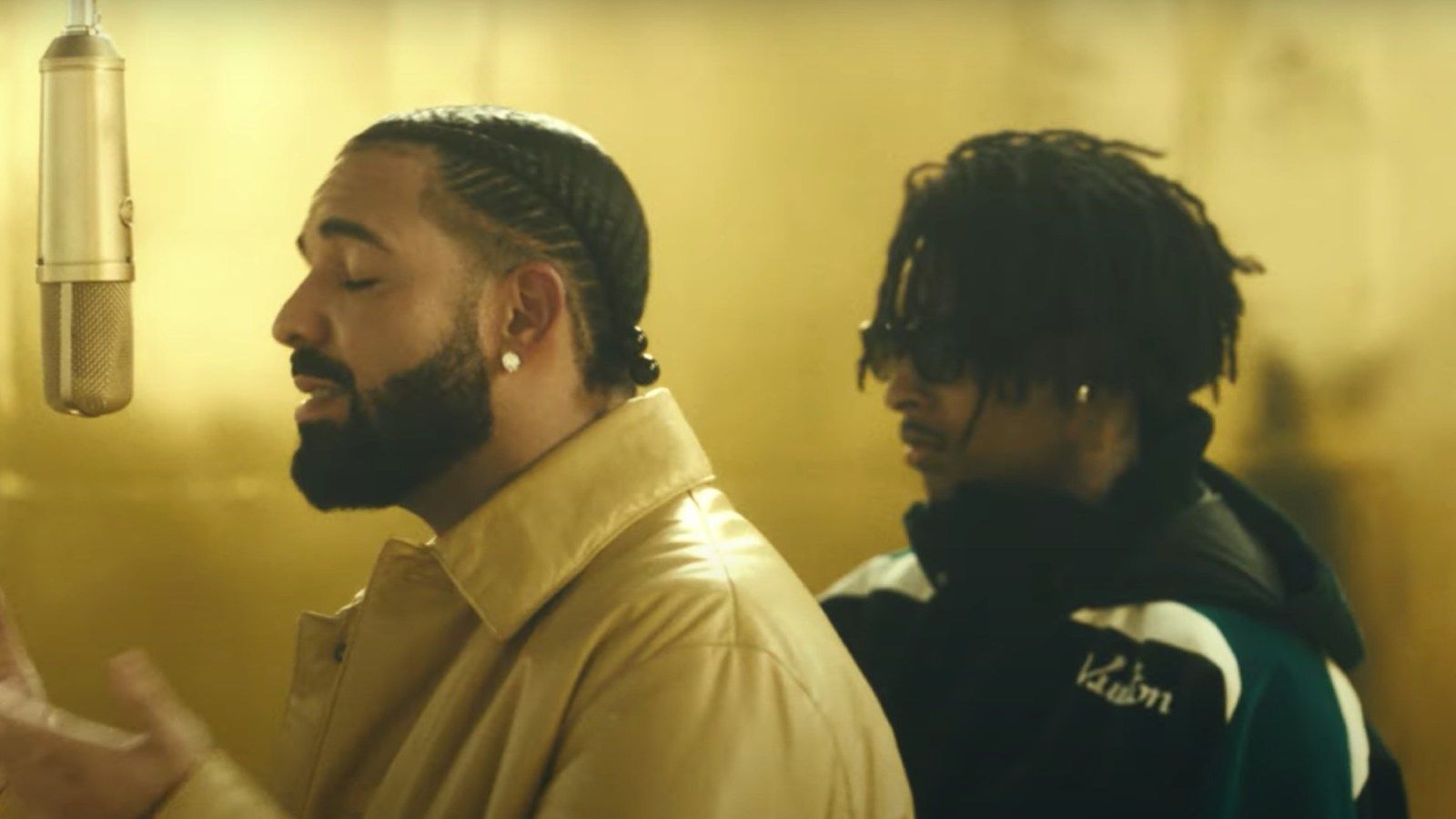 1600x900 Drake, 21 Savage Perform 'Privileged Rappers' Faux 'Colors' Video