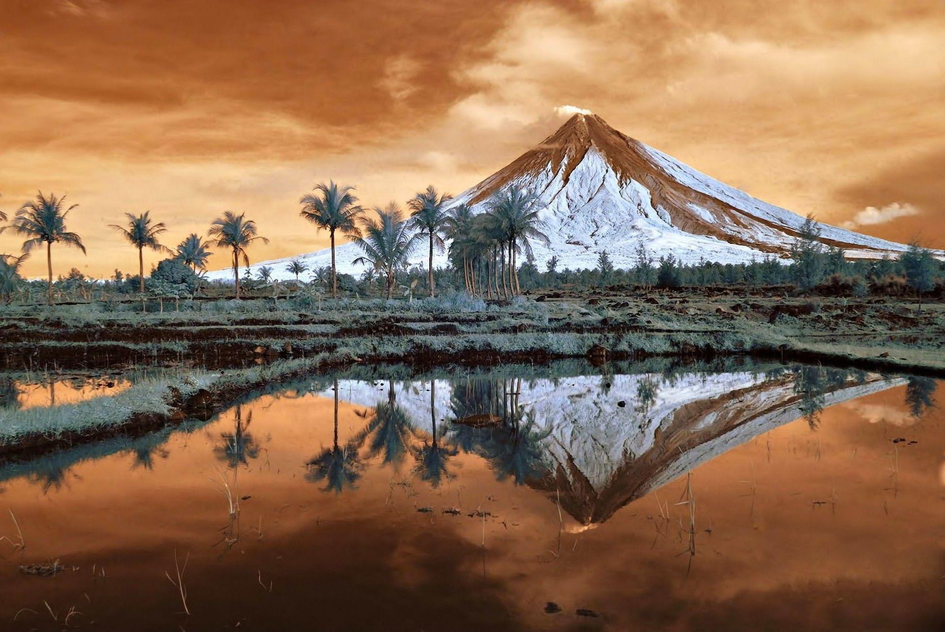 1920x1285 Mountain, Luzon, landscape, Volcano Mount, Cool, Display, Philippines, Cute, Amazing, HD Wallpaper, Reflection, Mayon, Lovely, Trees, Nature