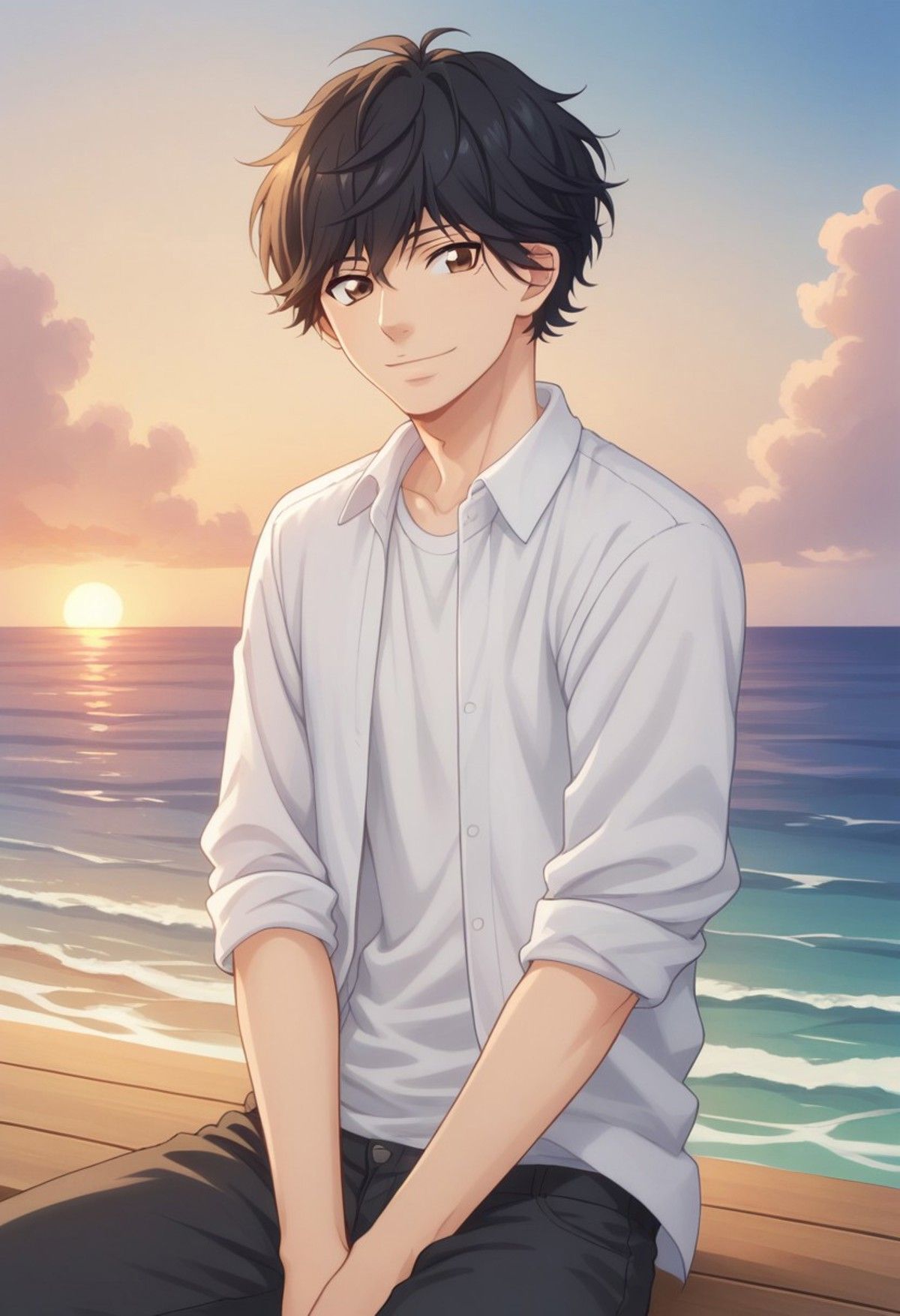 1200x1754 Kou Tanaka. Ao Haru Ride.0 AI LORA