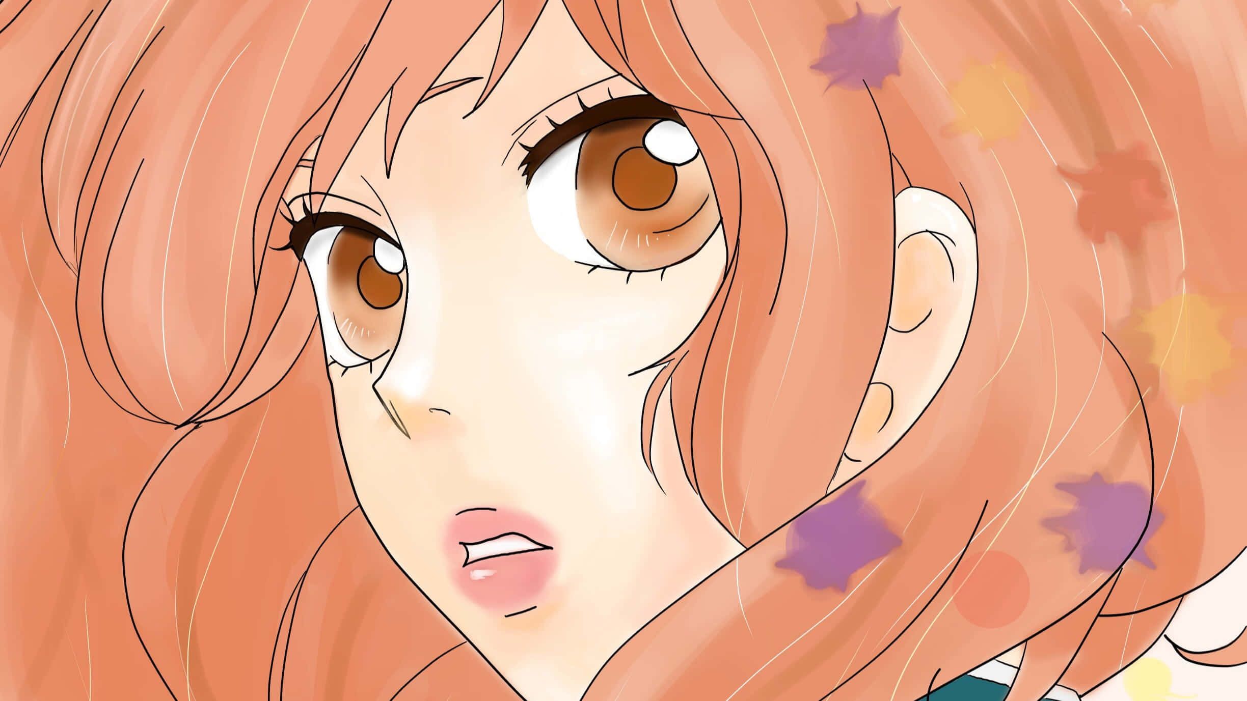 2448x1377 Download Futaba and Tanaka share a tender moment in Ao Haru Ride Background