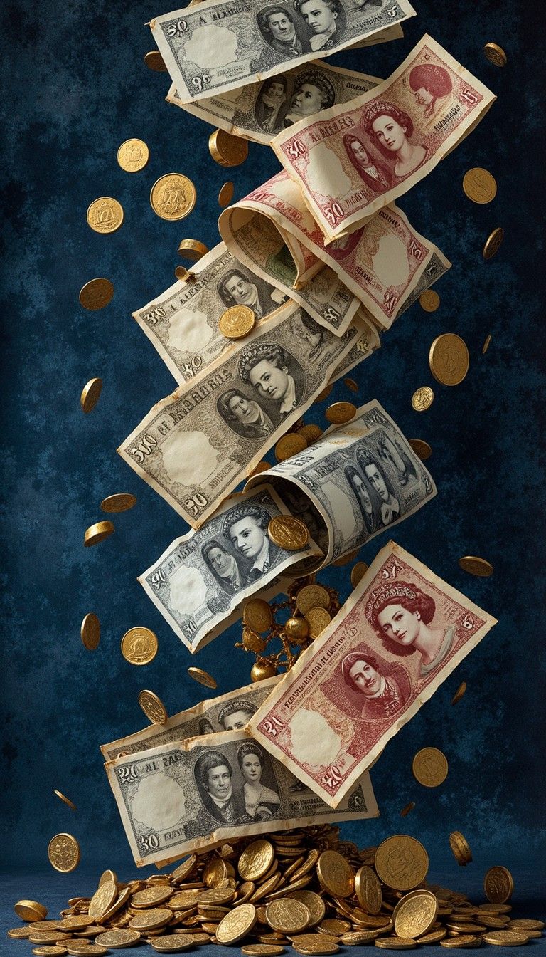 768x1344 Download Falling British Currency Image, Currency, Wealth