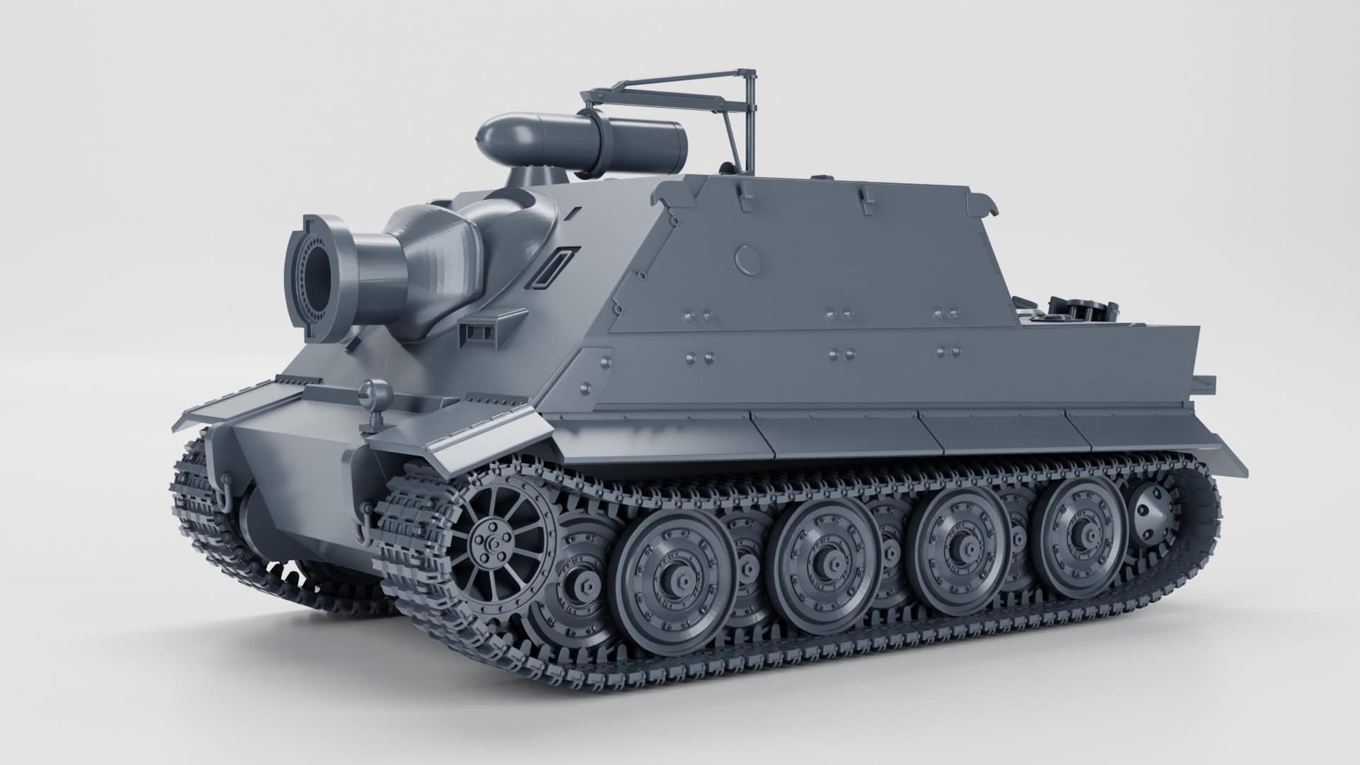 1920x1080 Sturmtiger 38 Cm RW61 Auf Sturmmörser Tiger (early Standard Model) 3 Tankmen (Germany, WW2)