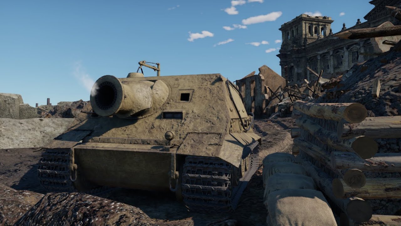 1280x720 War Thunder Sturmtiger -The Largest Tank Gun Ever!