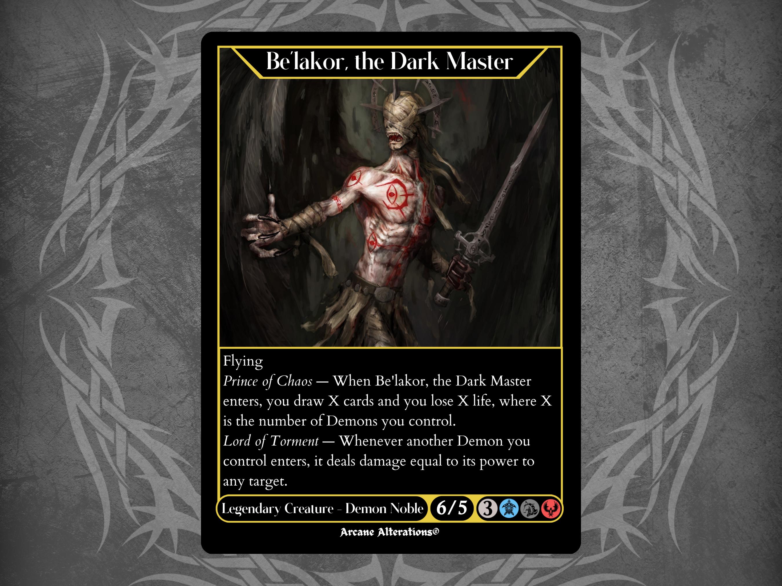 2700x2025 Be'lakor, the Dark Master Art Custom Card