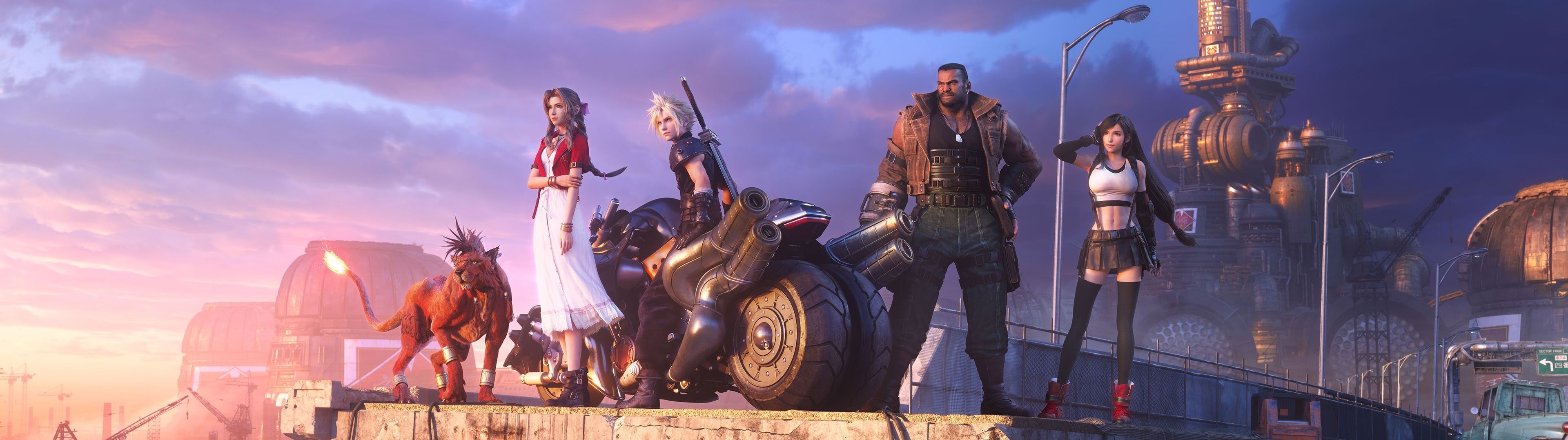 3840x1080 Final Fantasy VII Rebirth Wallpaper 4K, Game poster
