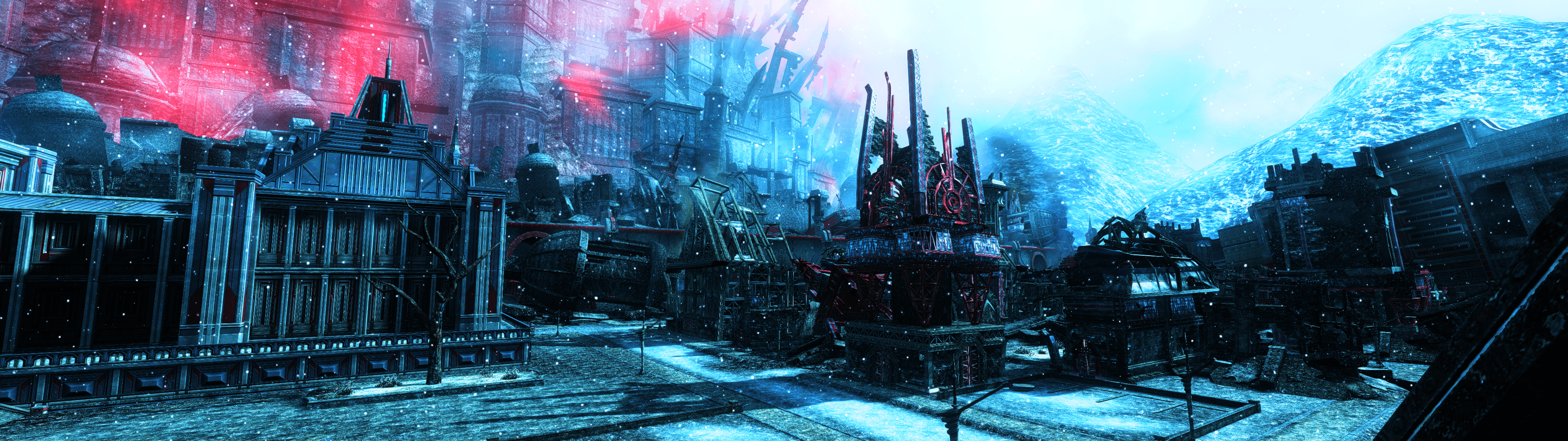 3840x1080 I made dual screen Endwalker wallpaper!
