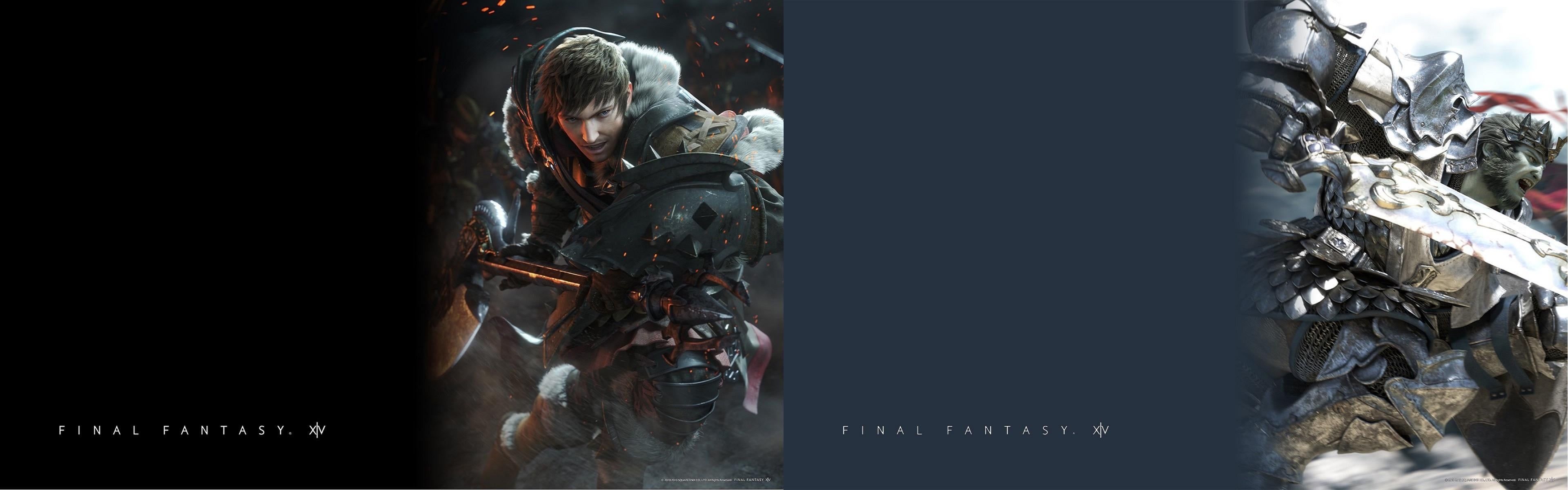 3840x1200 background image for dual monitors for the FFXIV windows theme