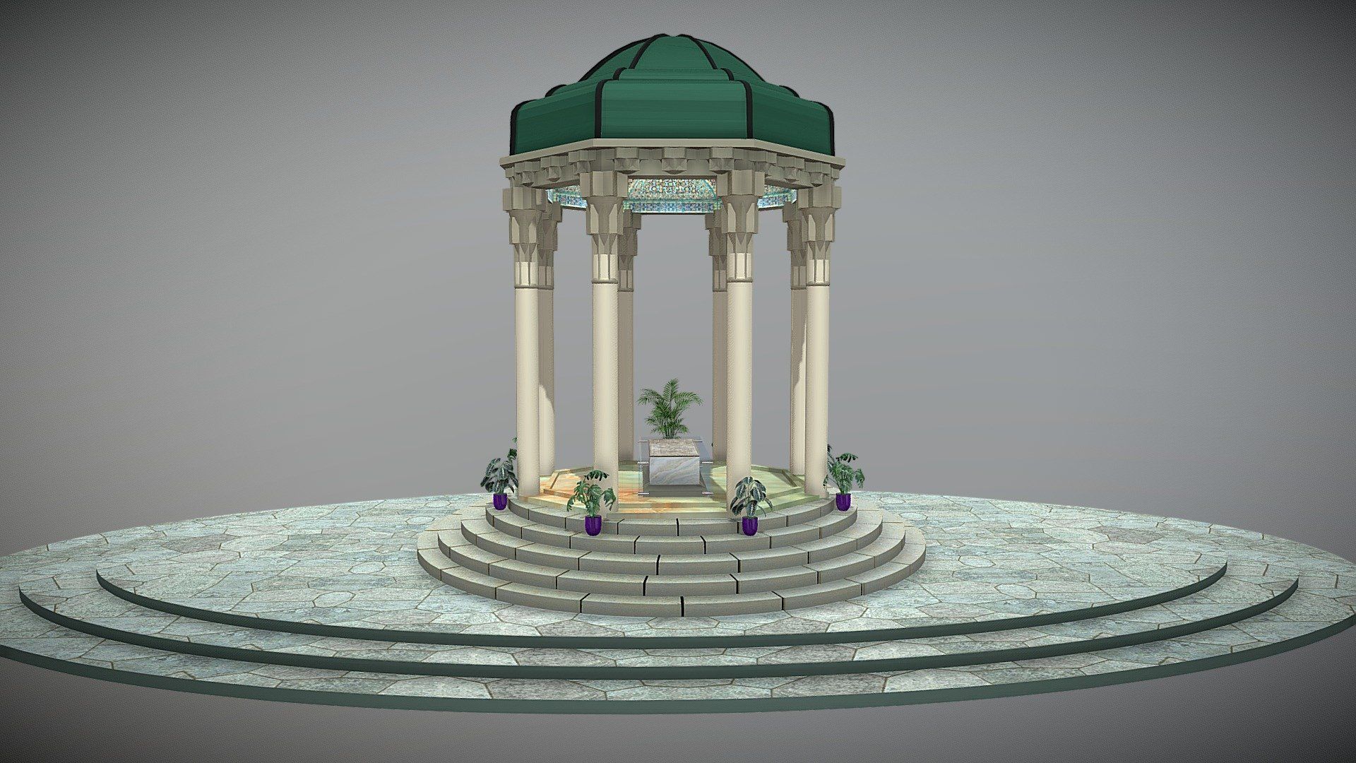 1920x1080 The tomb of Hafez model by Farhad.Samey [199e466]