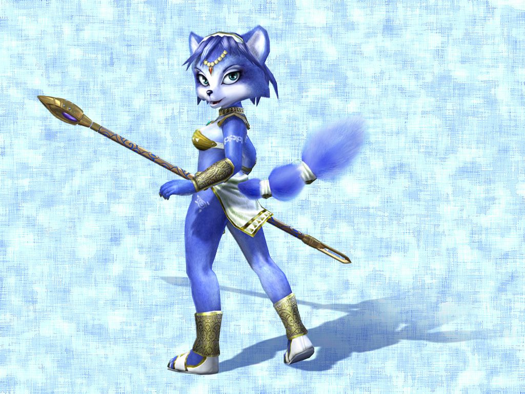 1024x768 Krystal Star Fox Wallpaper
