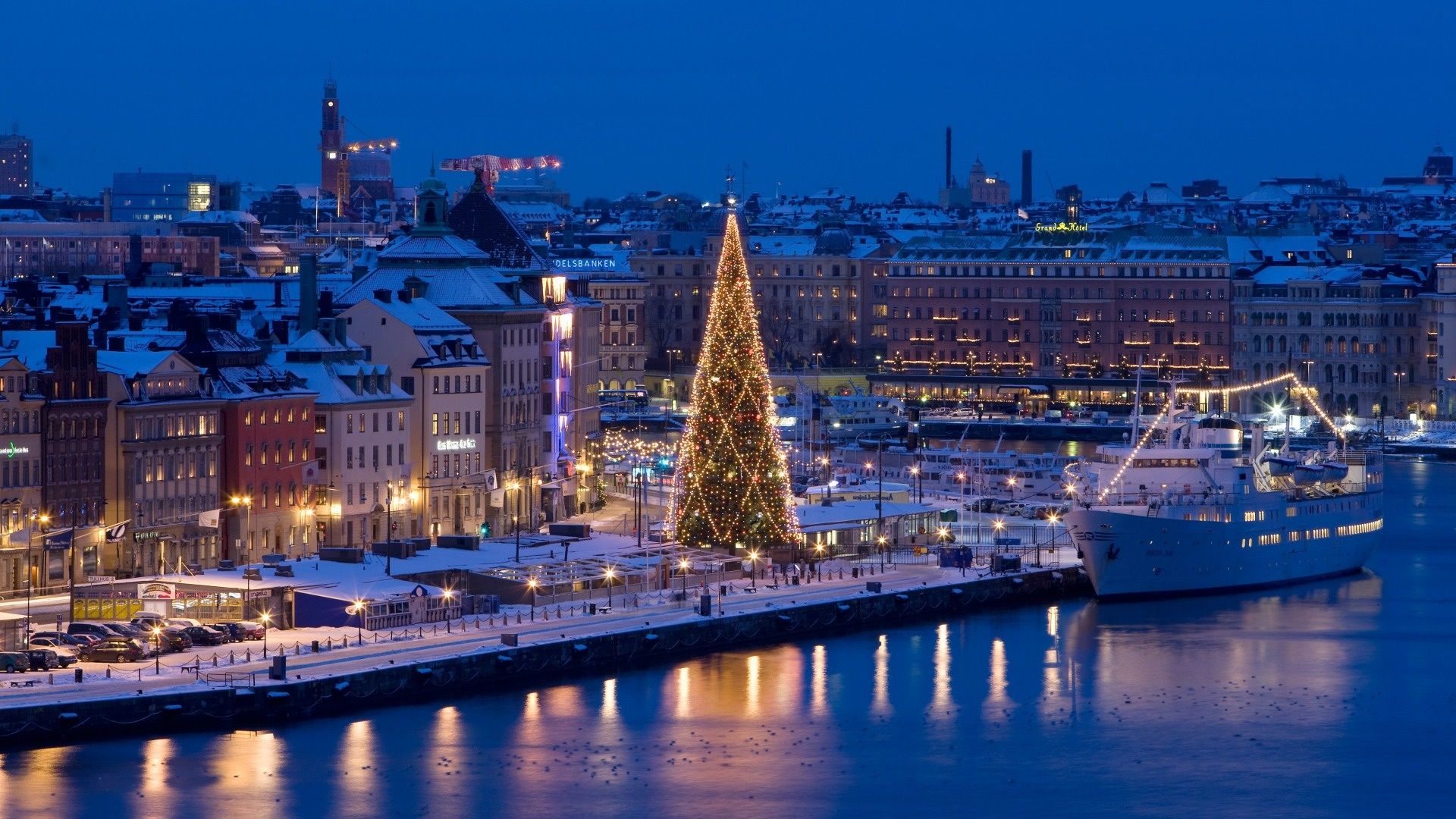 1920x1080 Stockholm in the Christmas season