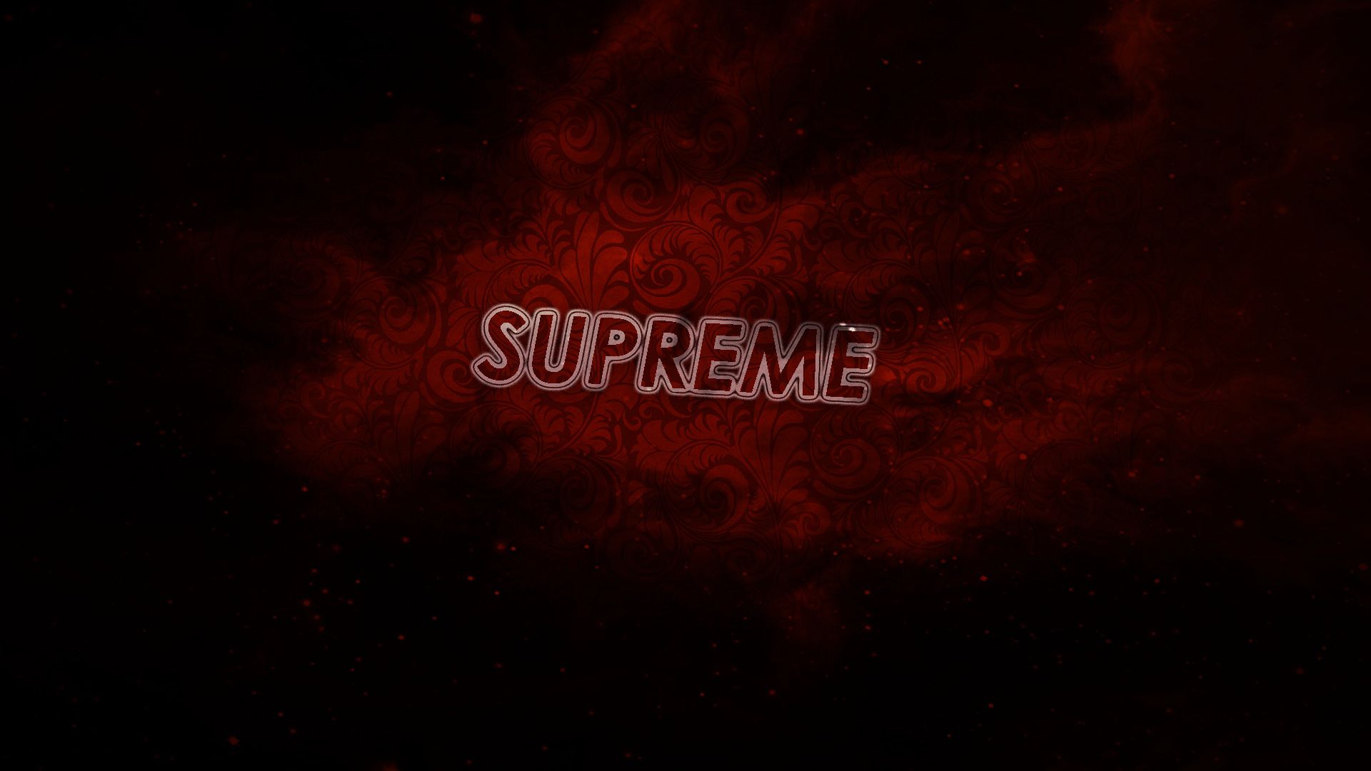 1920x1080 Supreme In Red Black Background HD Supreme Wallpaper