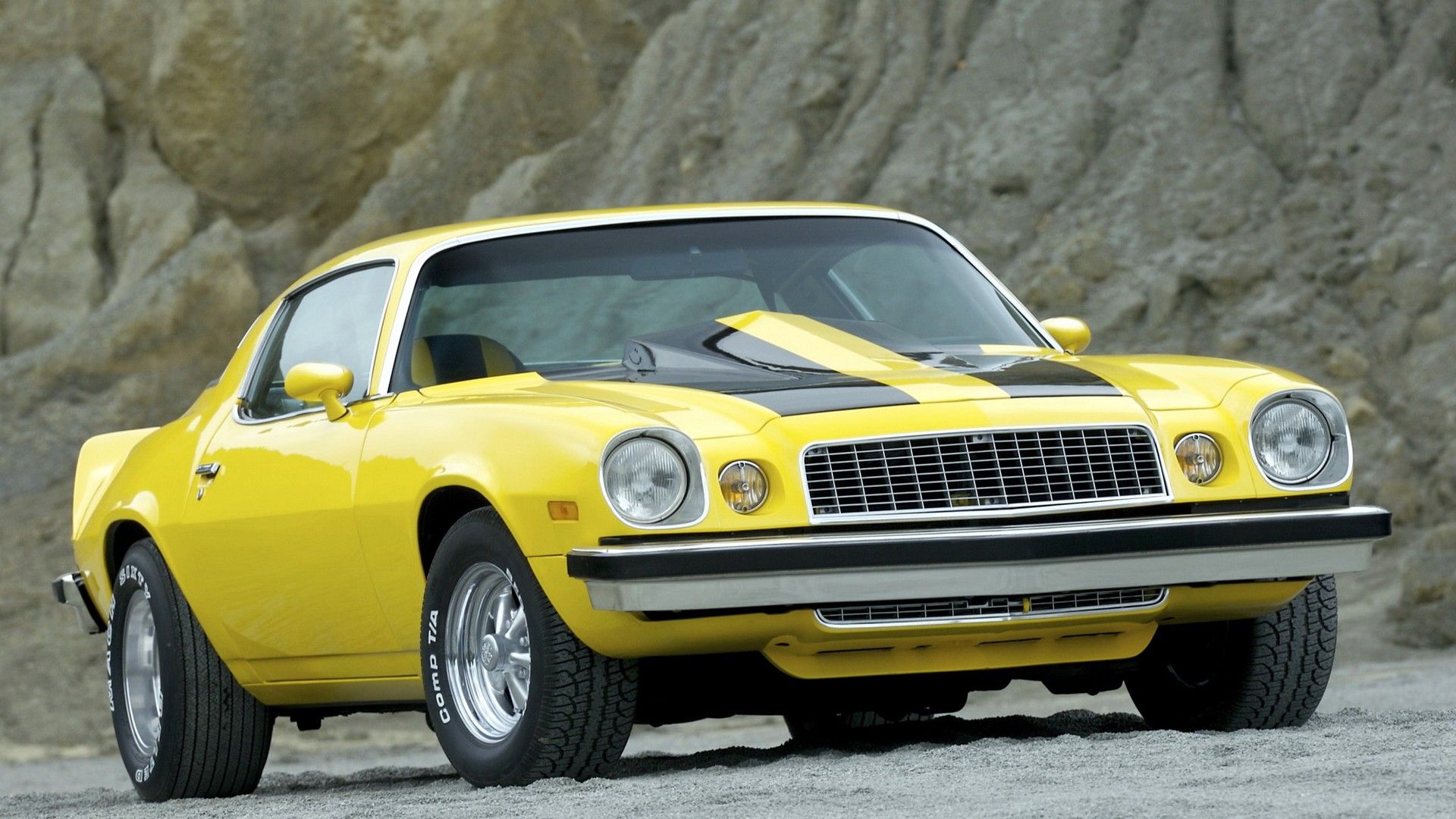 1920x1080 HD Yellow Chevrolet Camaro