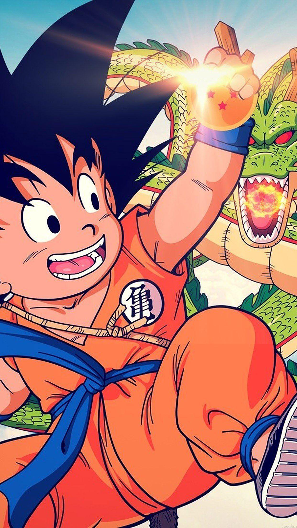 1242x2208 Goku iPhone Wallpaper