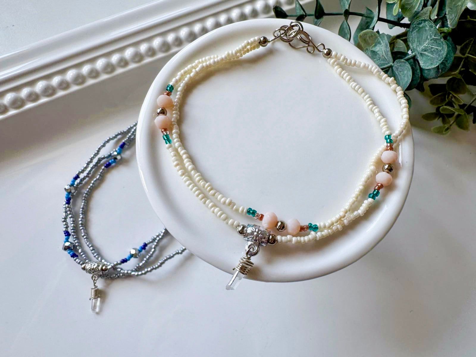 1600x1200 Crystal & Bead Anklet.. Crystal Point