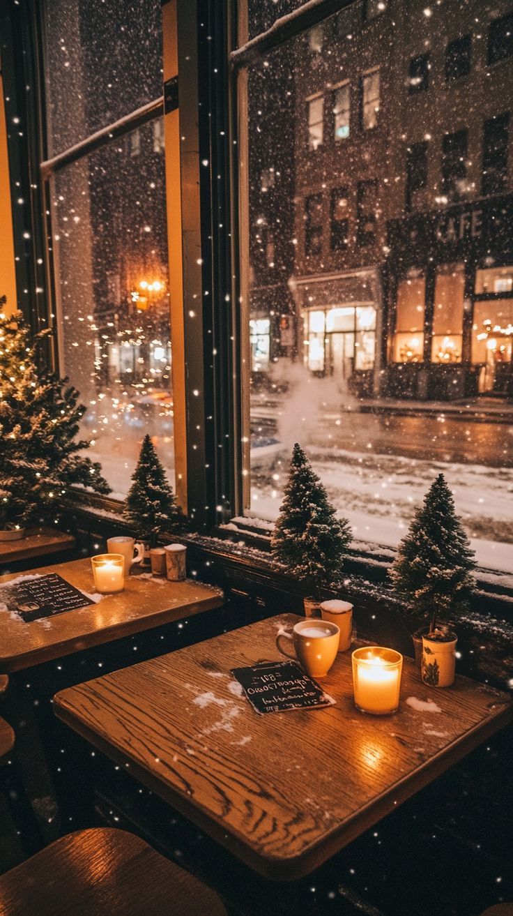 736x1313 Winter Charm: Coffee Shop Escape