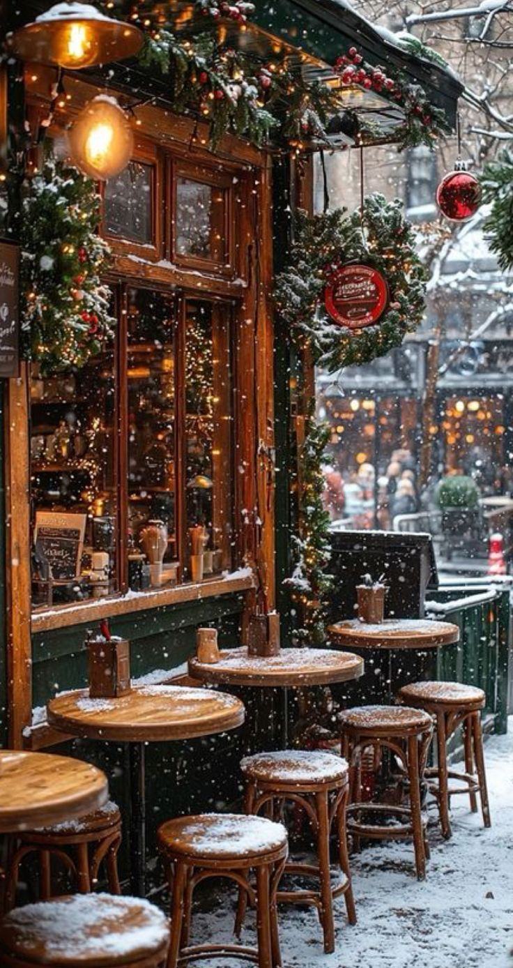 736x1388 Cozy winter cafe aesthetic. Cozy christmas wallpaper, Christmas vibes, Winter vibes