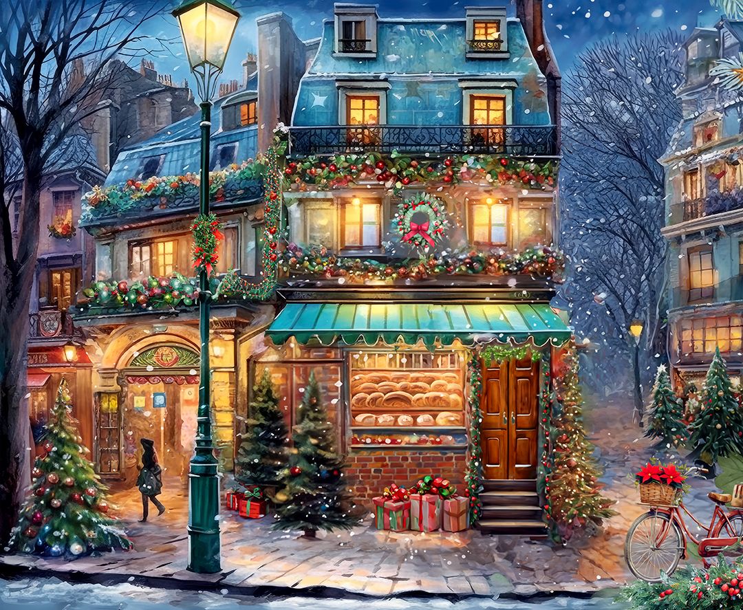 1080x887 Winter Wonderland Cafe 500 Piece Jigsaw Puzzle