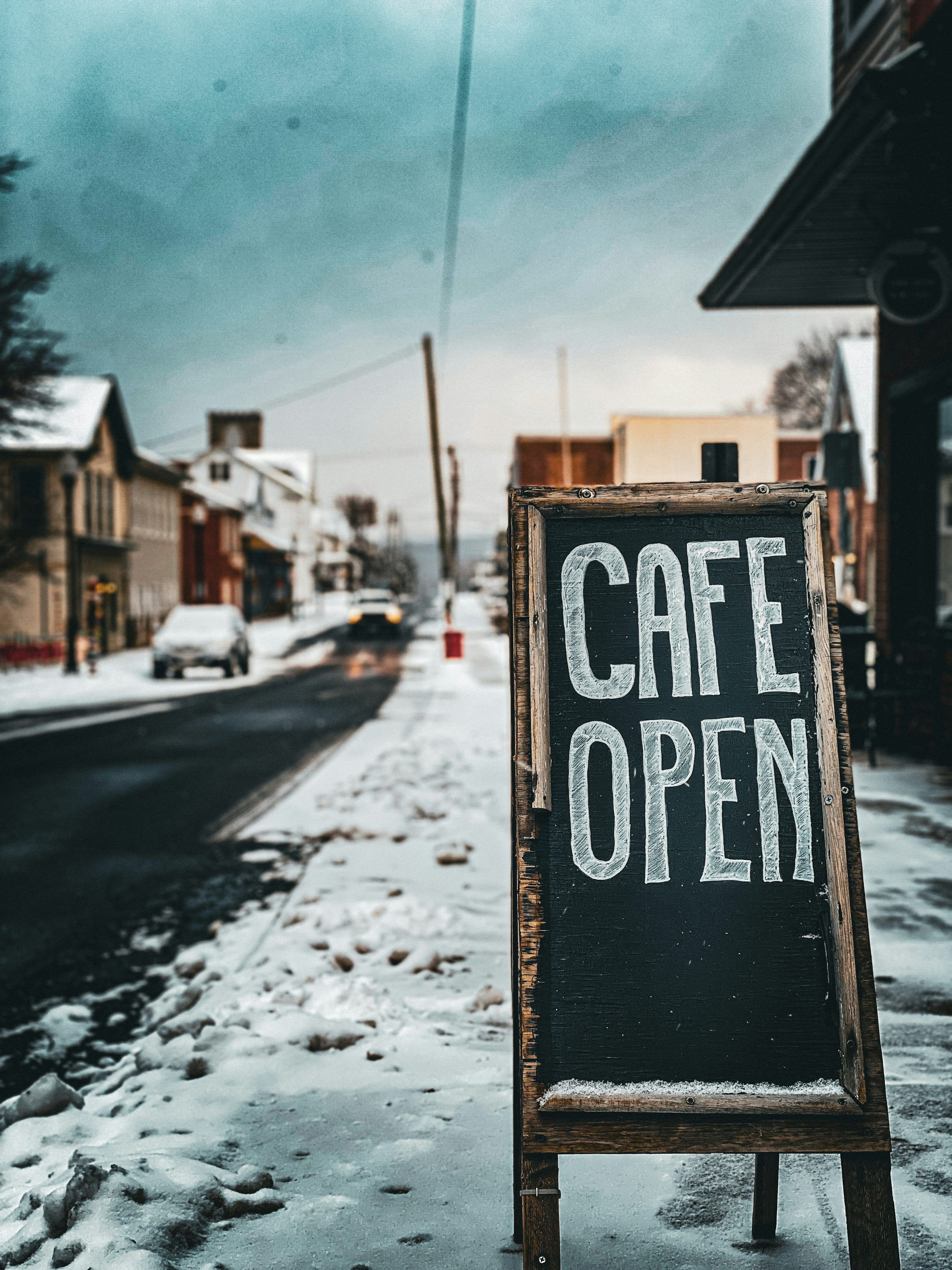 3000x4000 Winter Cafe Picture. Download Free Image
