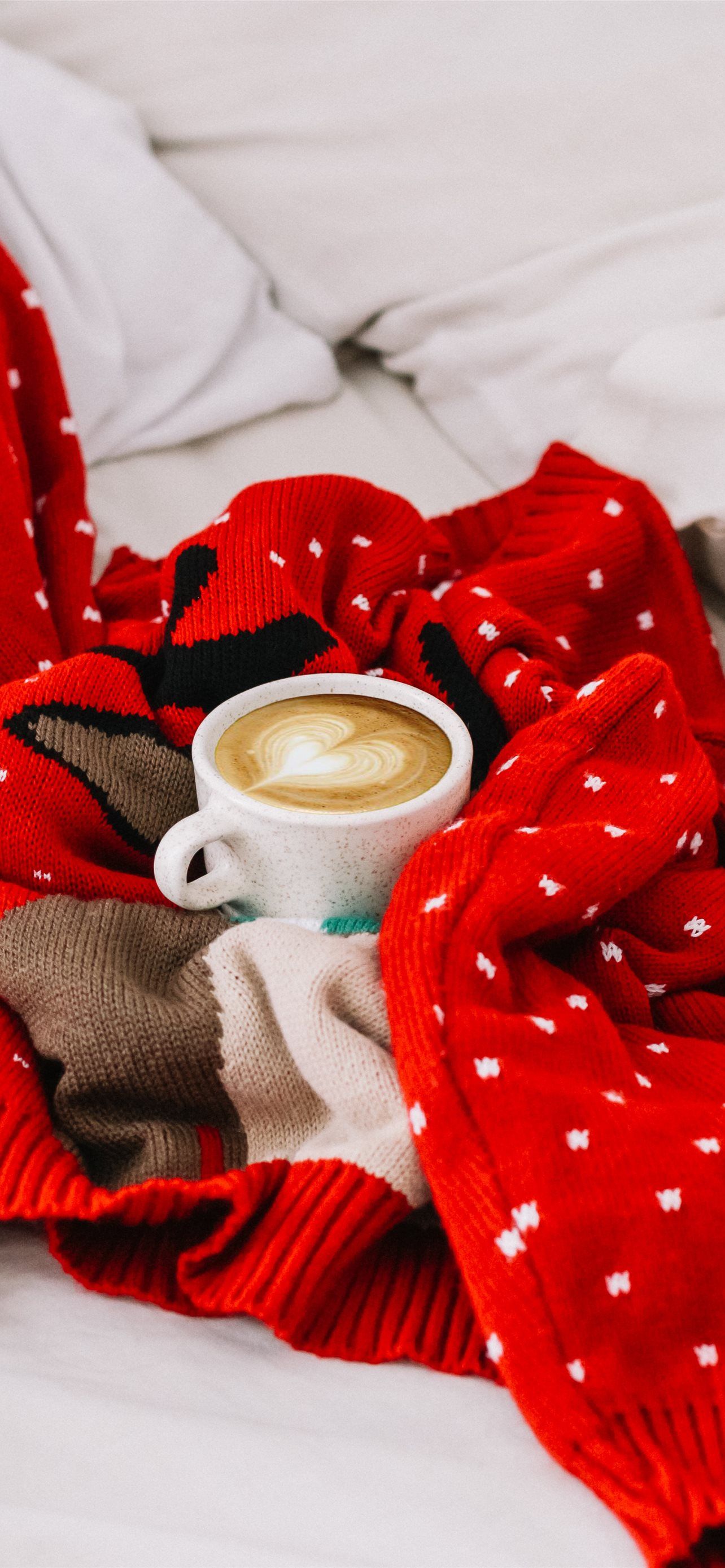 1284x2778 round white ceramic mug with coffee beverage insid. iPhone Wallpaper Free Download