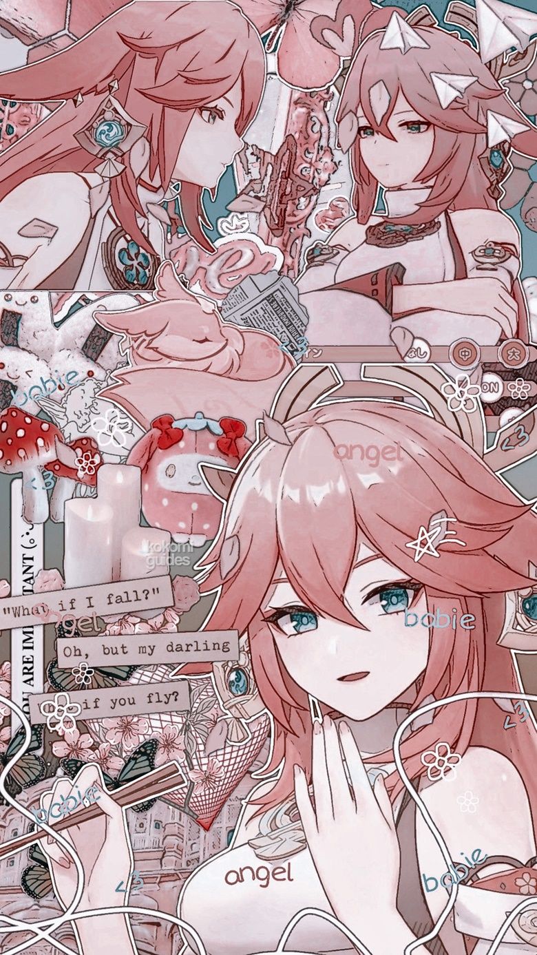 780x1387 FREE Yae Miko Wallpaper's Ko Fi Shop