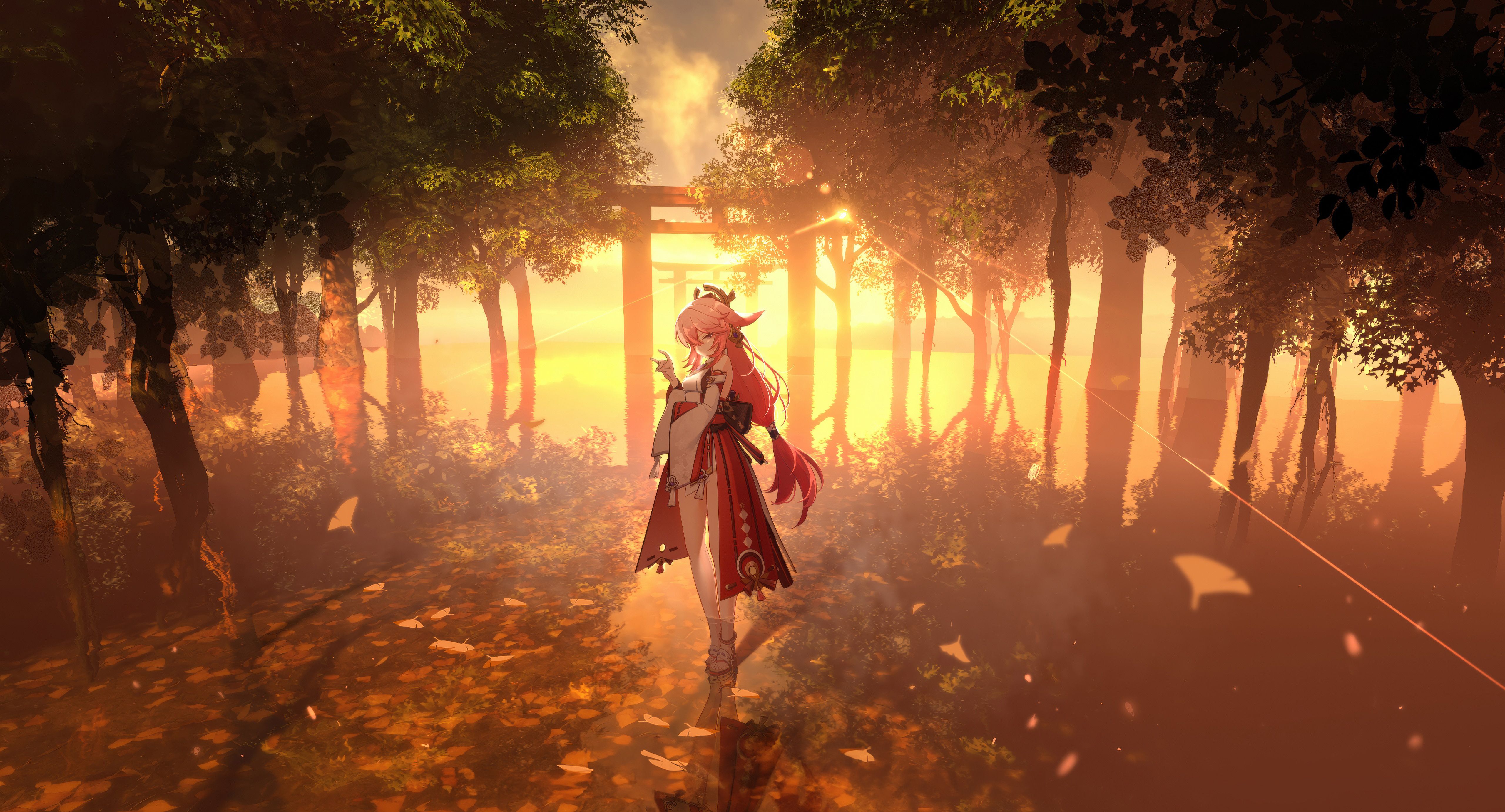 5120x2764 Yae Miko Genshin Impact Wallpaper, HD Games Wallpaper, 4k Wallpaper, Image, Background, Photos and Picture