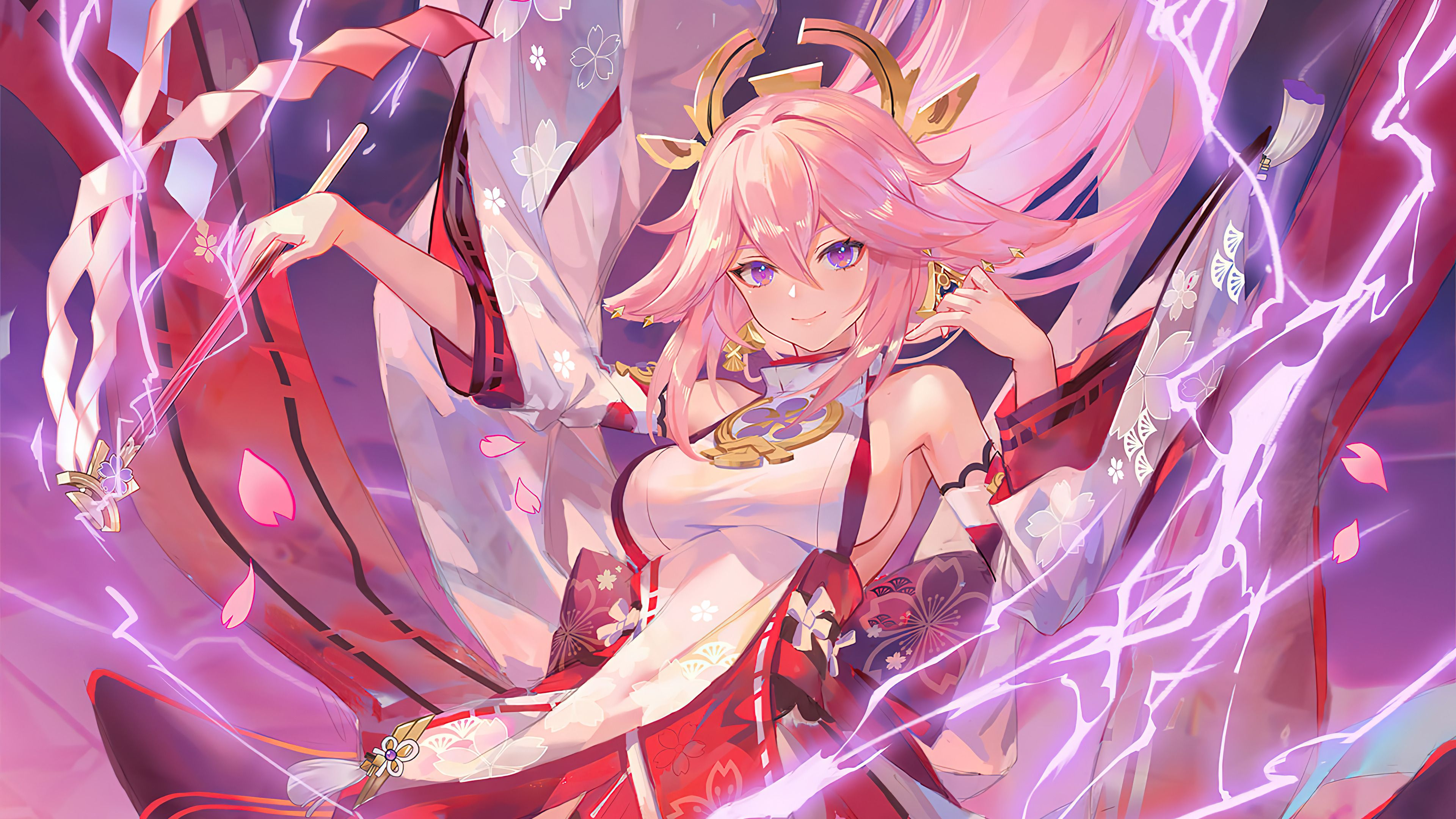 3840x2160 Genshin Impact Yae Miko Wallpaper 4K HD PC h