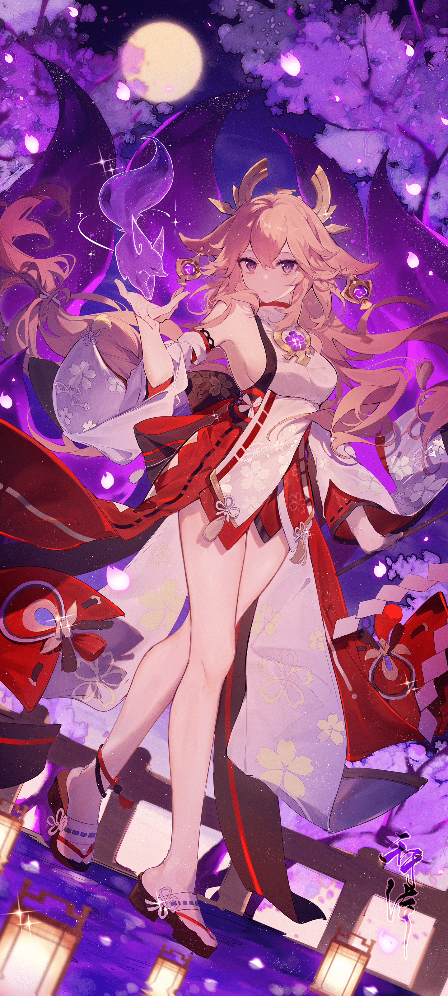 1440x3200 Yae Miko (Genshin Impact)