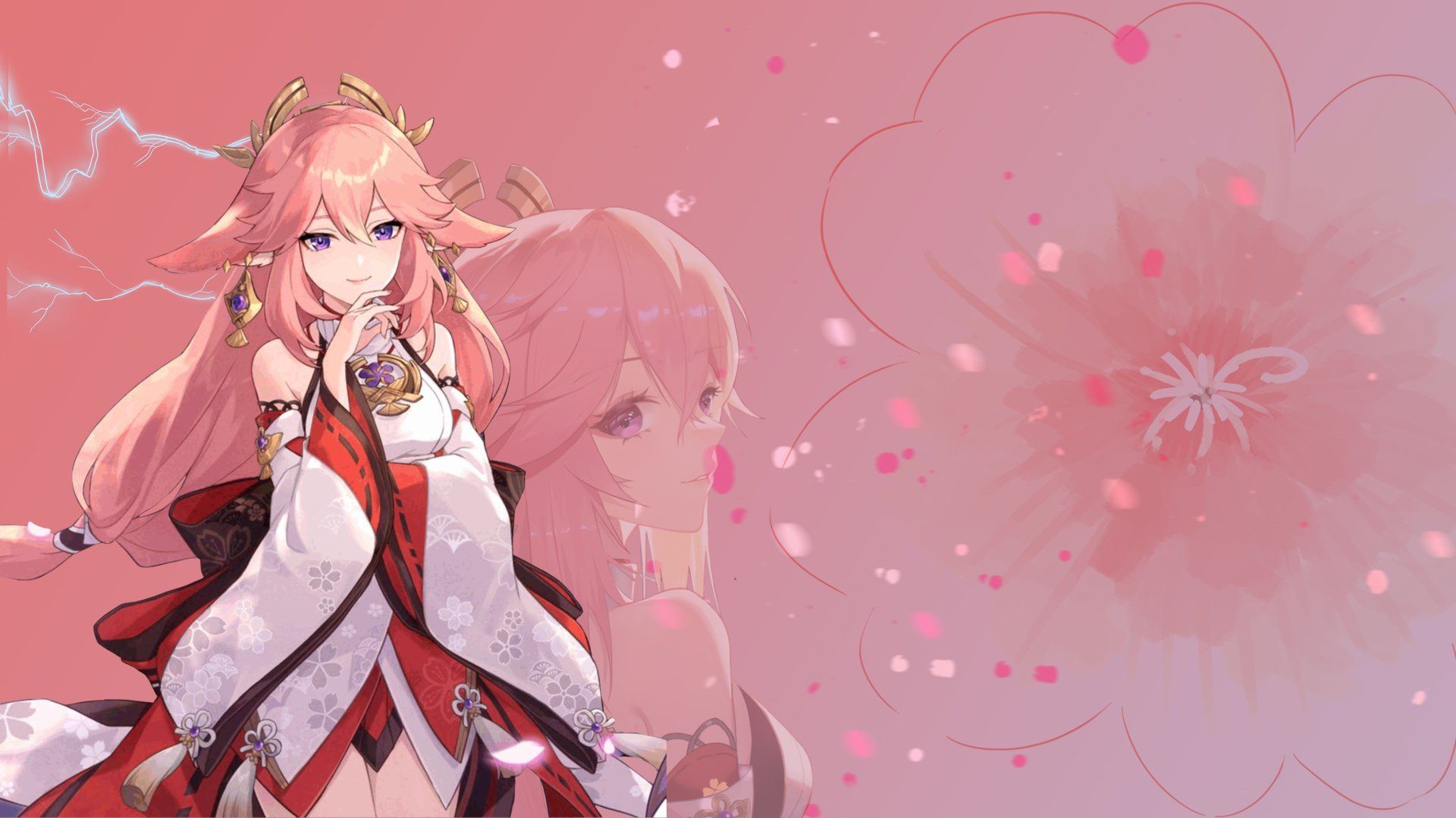 1920x1080 Yae Miko Guuji 8K Ultra HD Genshin Impact Wallpaper