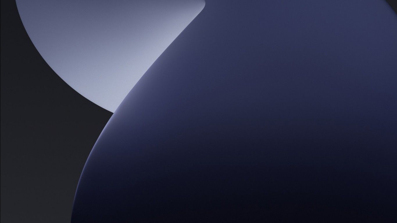 1366x768 Ios 14 iPados Dark Grey HD Abstract Wallpaper
