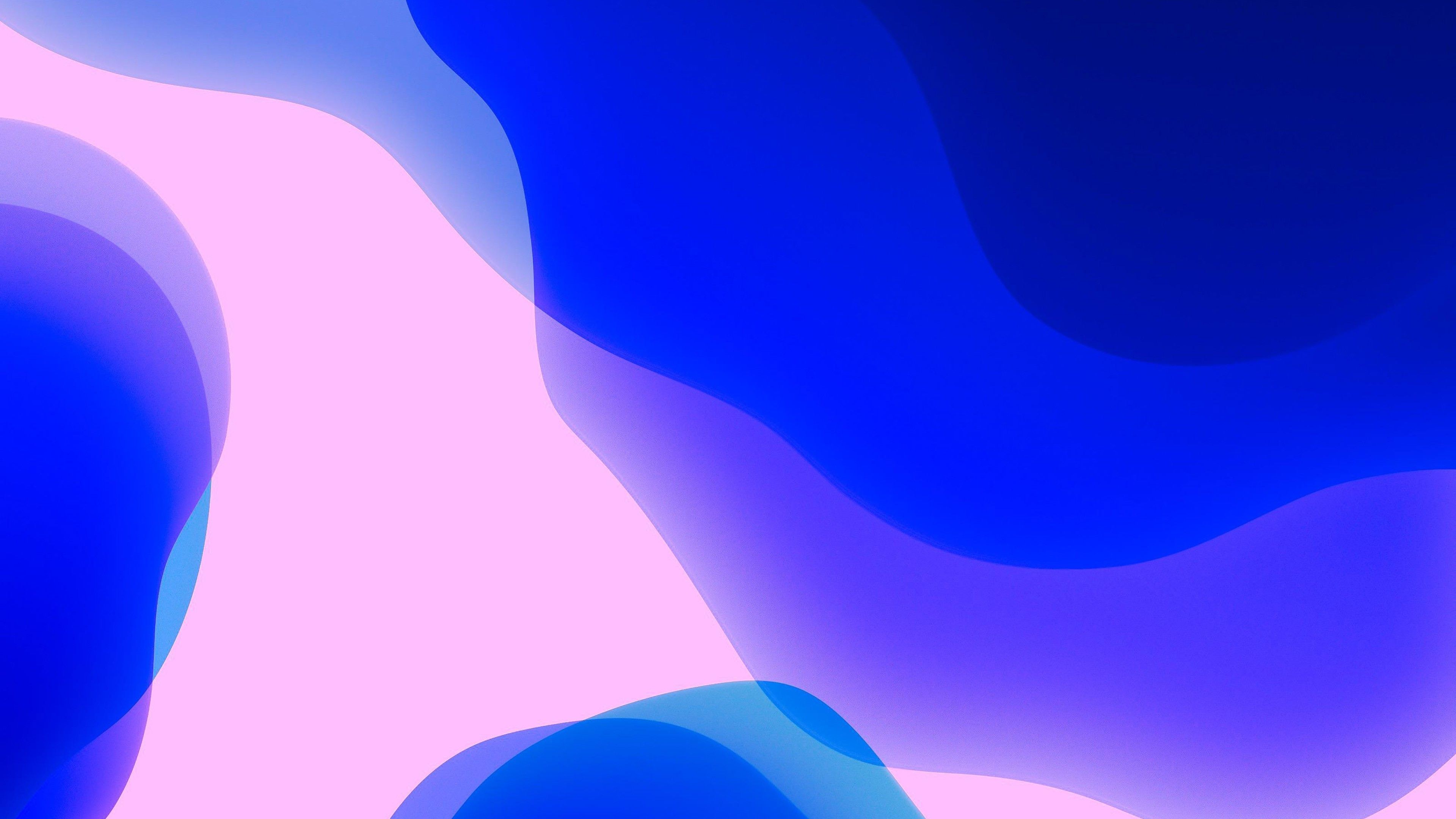3840x2160 Ios 14 WWDC 2020 iPhone 12 iPados Dark And Light Blue Stock 4K HD Abstract Wallpaper