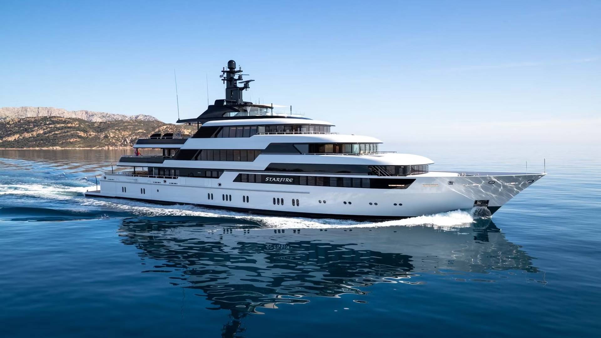 1920x1080 Motor Yacht Starfire for Charter. Lürssen Motor Yacht