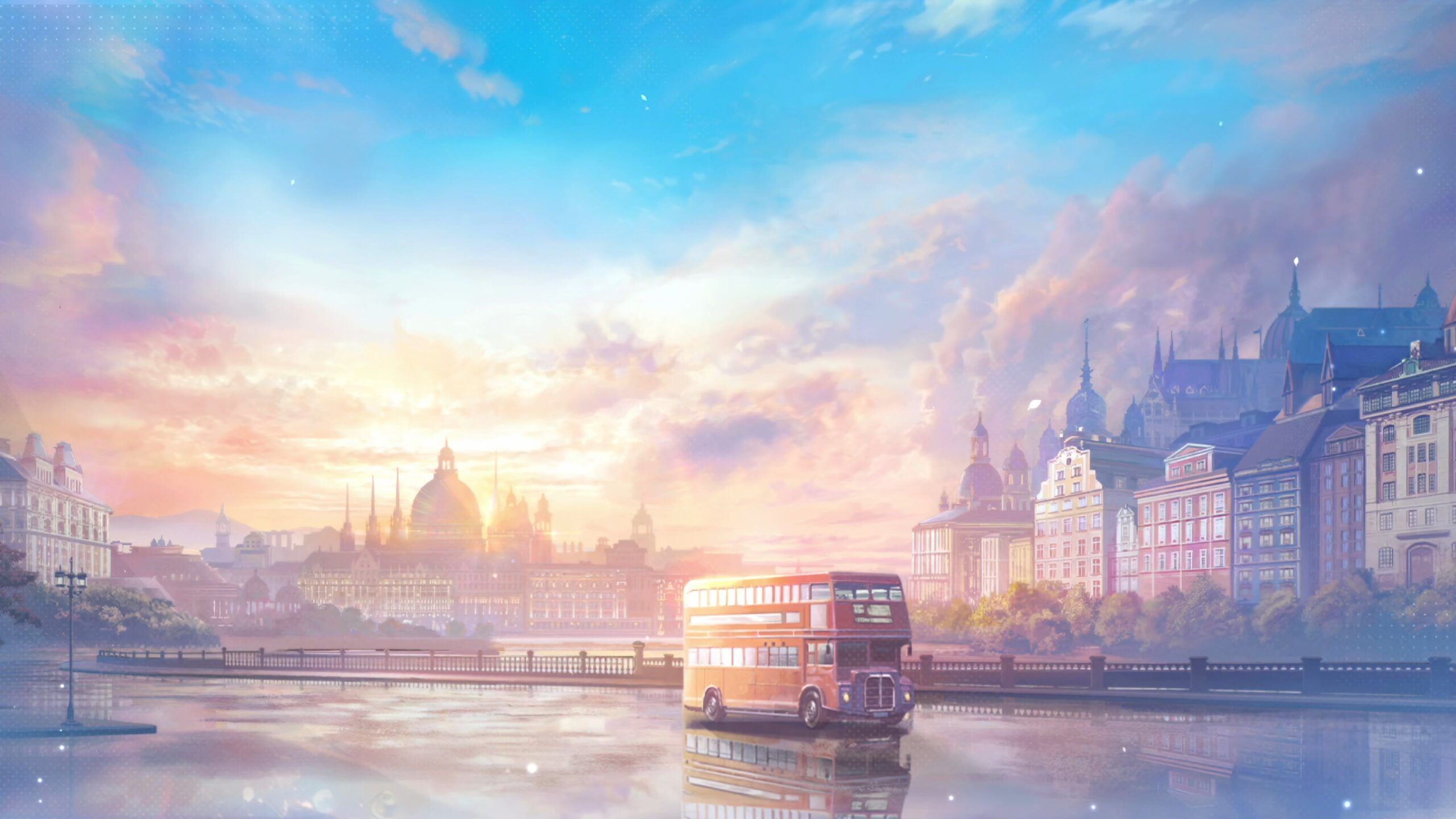 2560x1440 Double Decker London Bus
