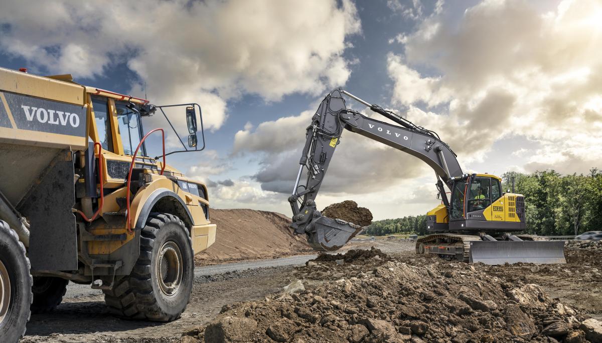 1200x685 Volvo CE Unveils New ECR355 Short Swing Excavator With Upgraded Precision, Efficiency