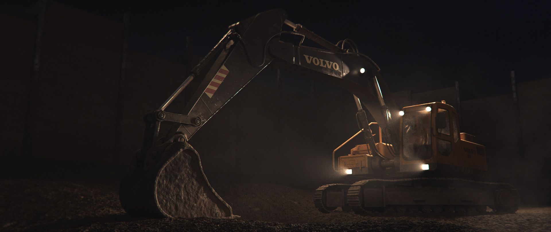 1920x810 Volvo EC180C Crawler Excavator Model V2