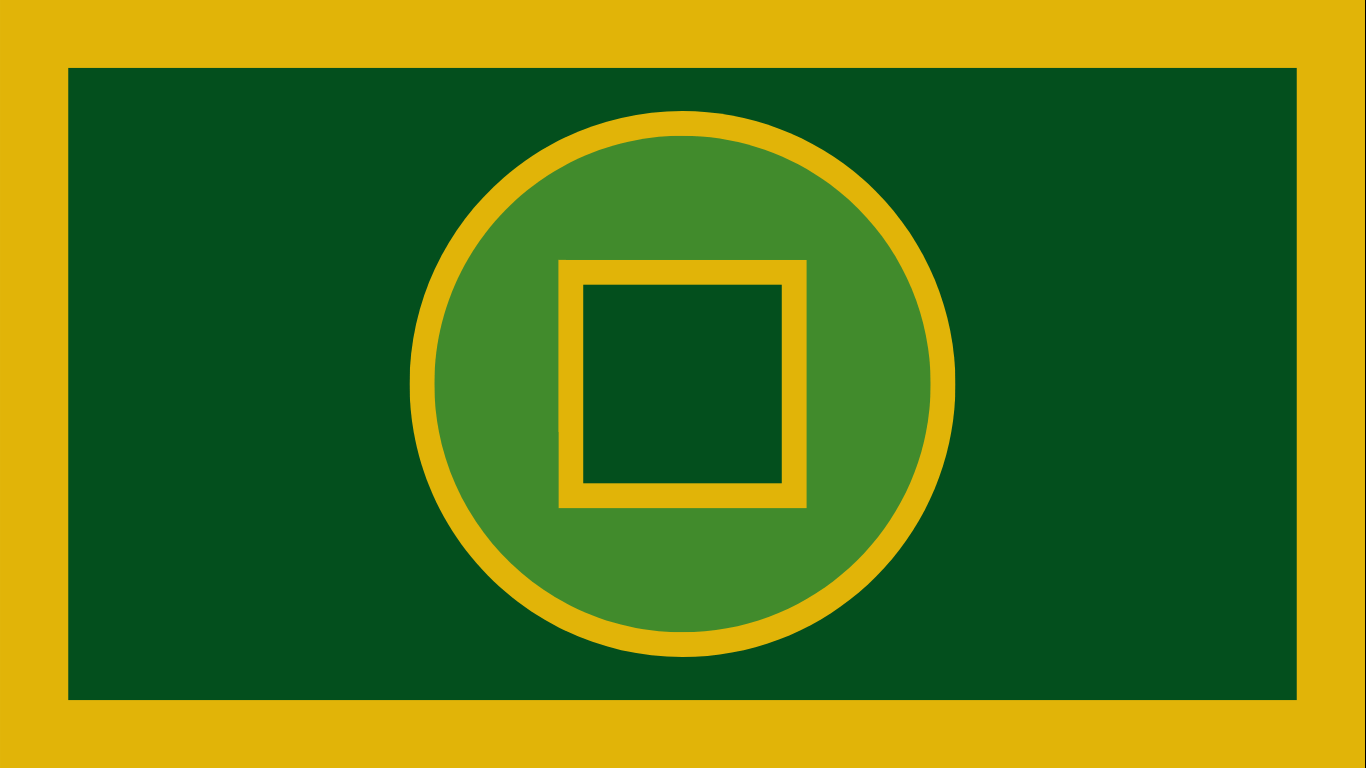 1366x768 Flag of the Earth Kingdom from Avatar based on some art i saw in the show