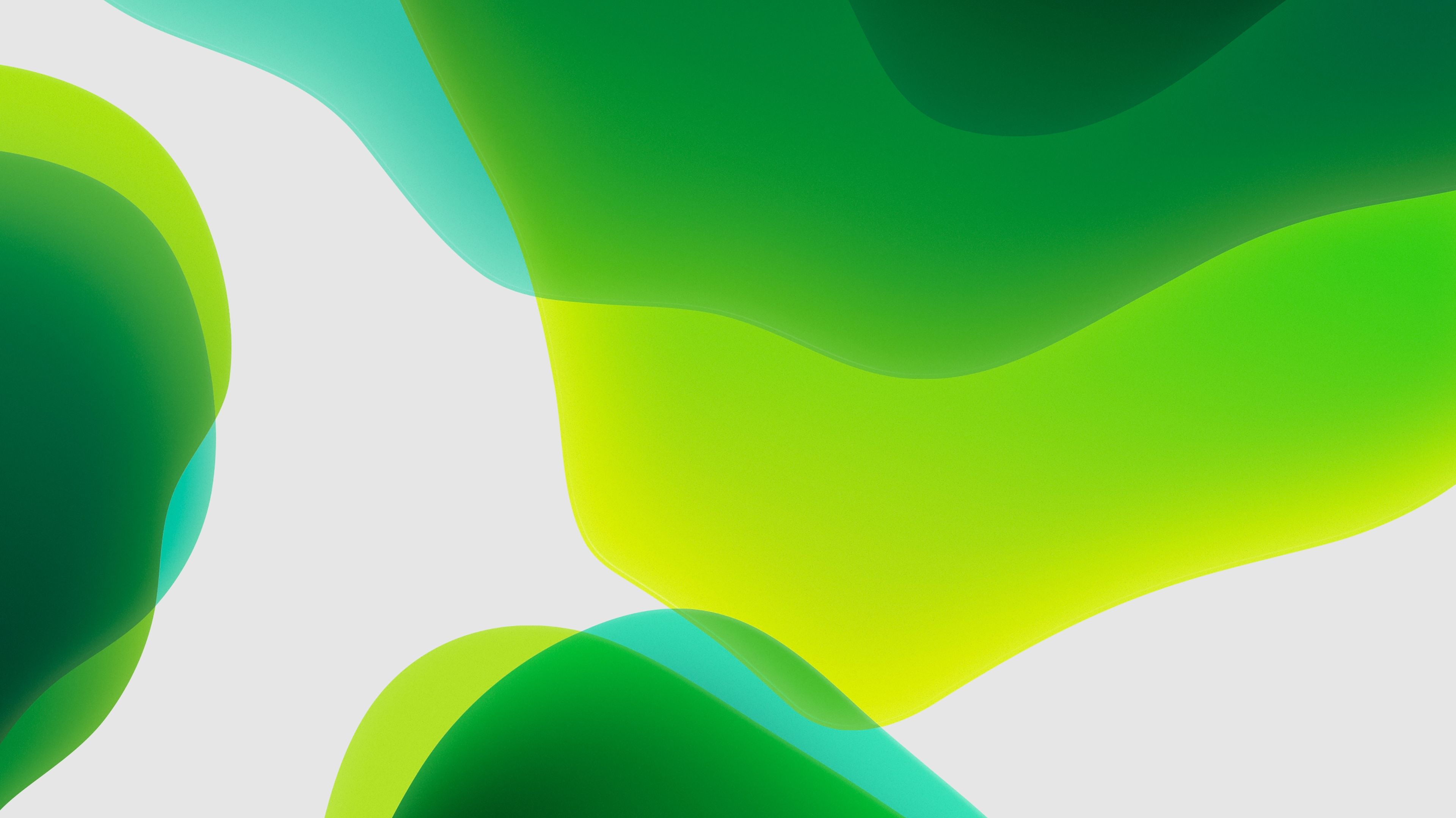 3840x2160 iOS 13 iPadOS Green Wallpaper