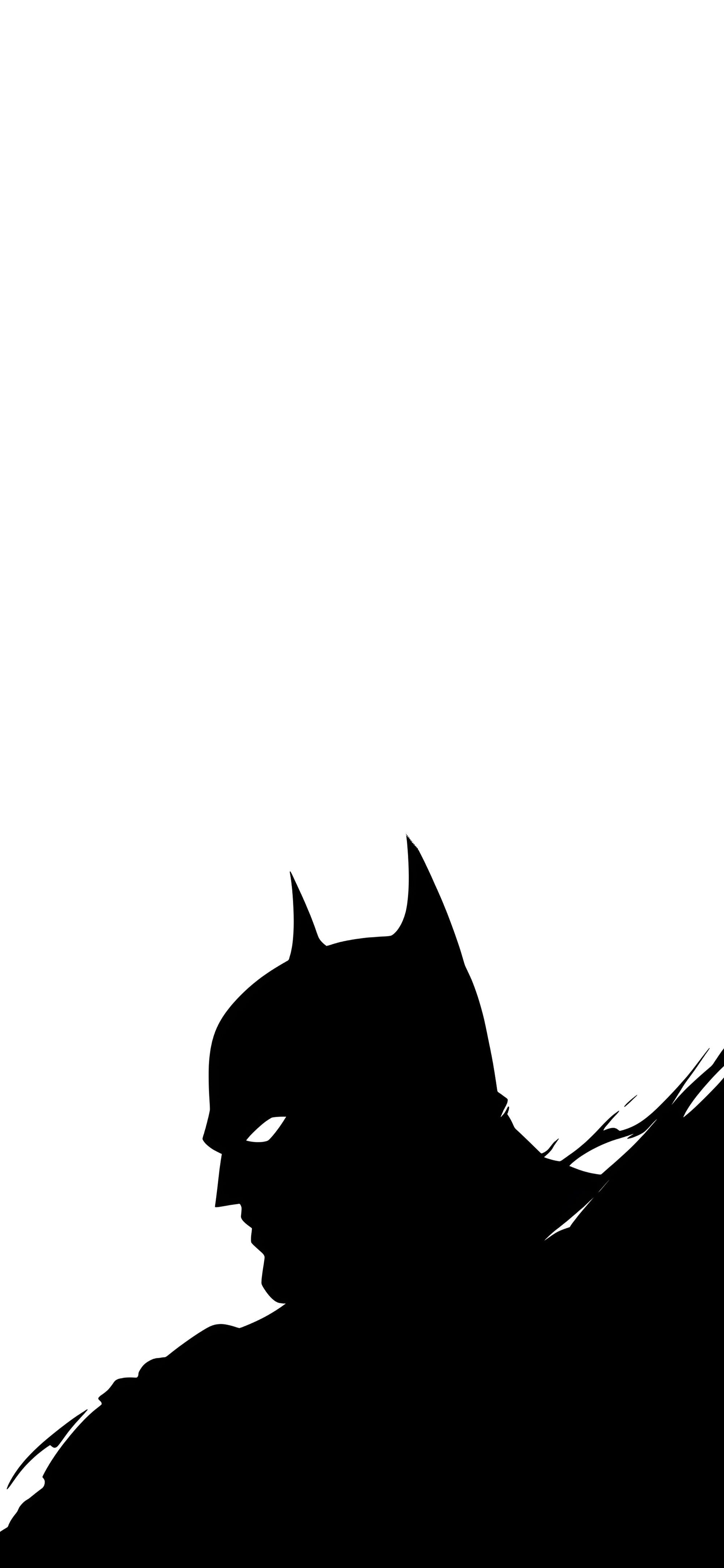 2000x4329 Dark Knight Silhouette Shadow Wallpaper