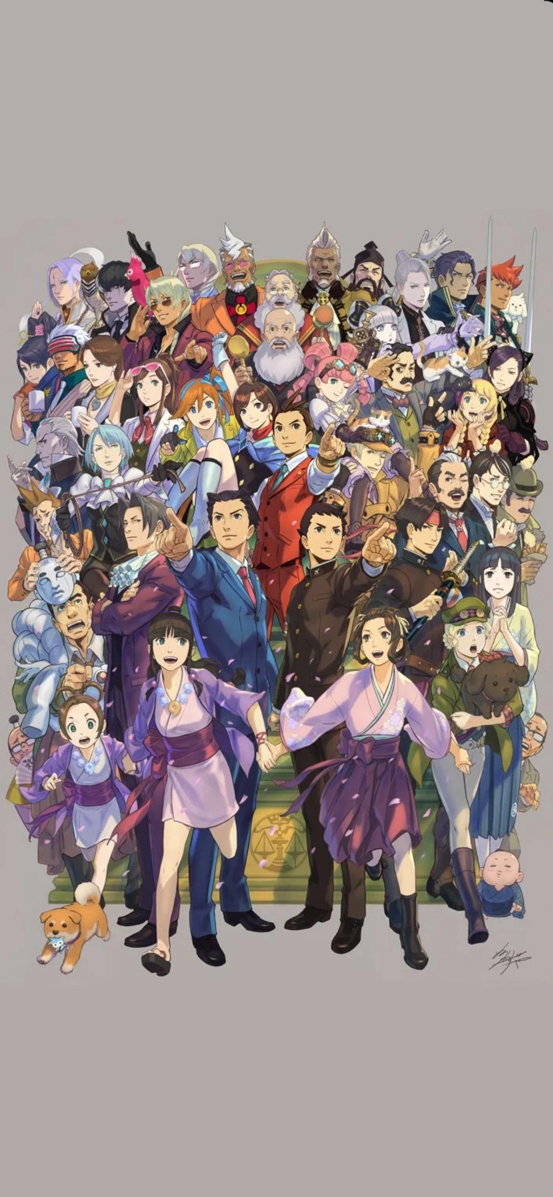 1125x2436 Ace Attorney Phone Wallpaper