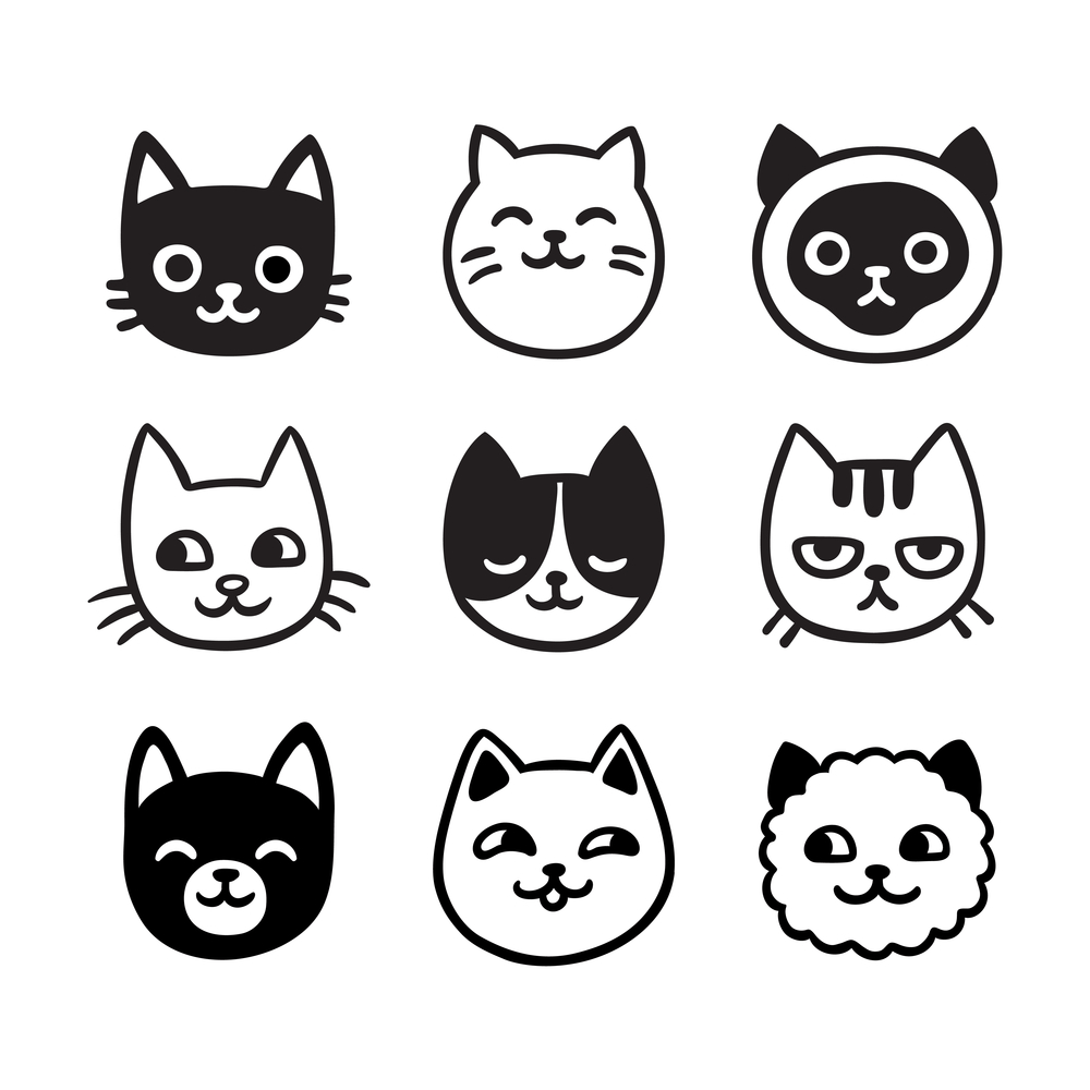 Cartoon Cat Face Wallpapers - Top Free Cartoon Cat Face Backgrounds